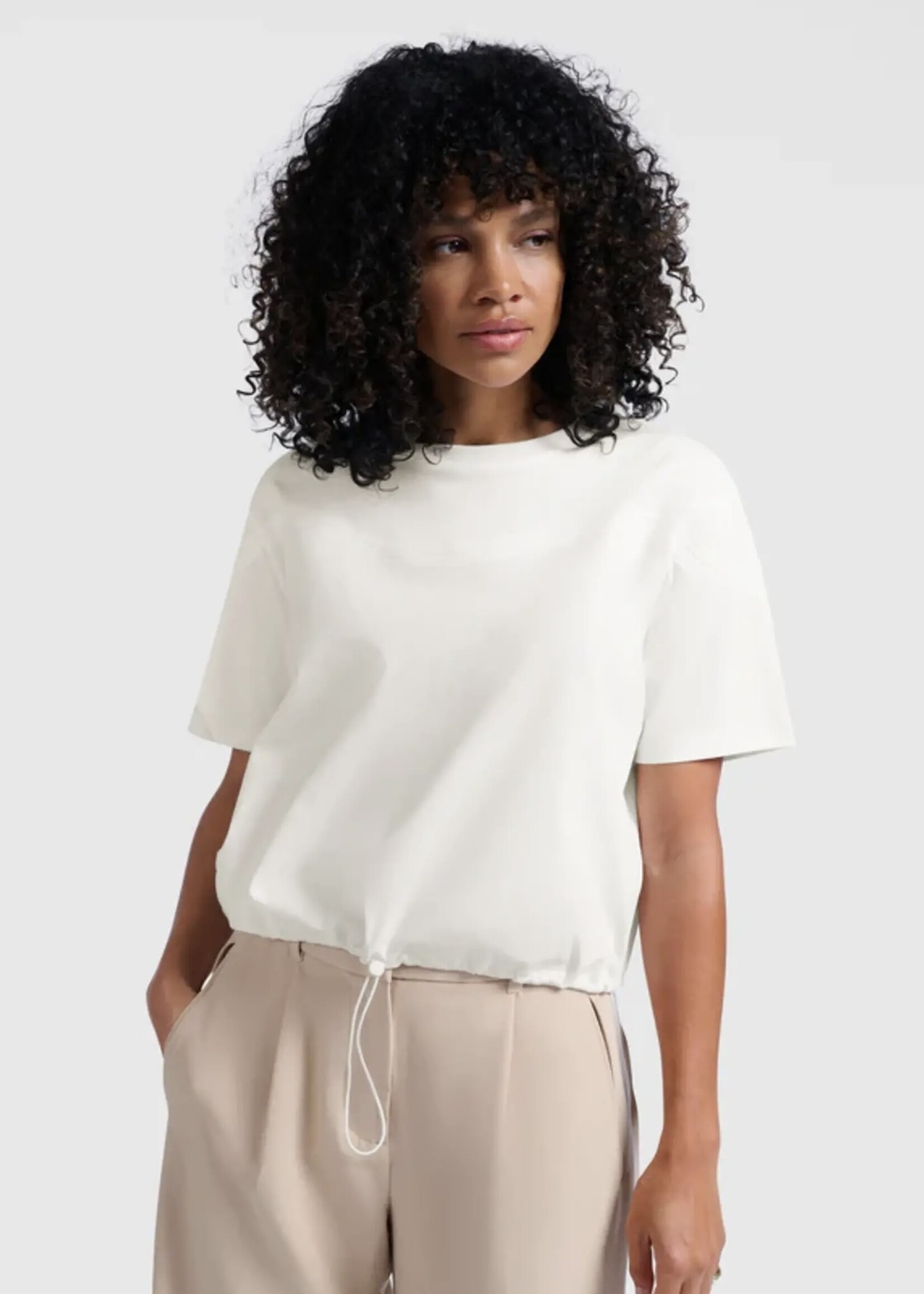 YAYA YAYA - Jersey Top With Elastic Drawcord