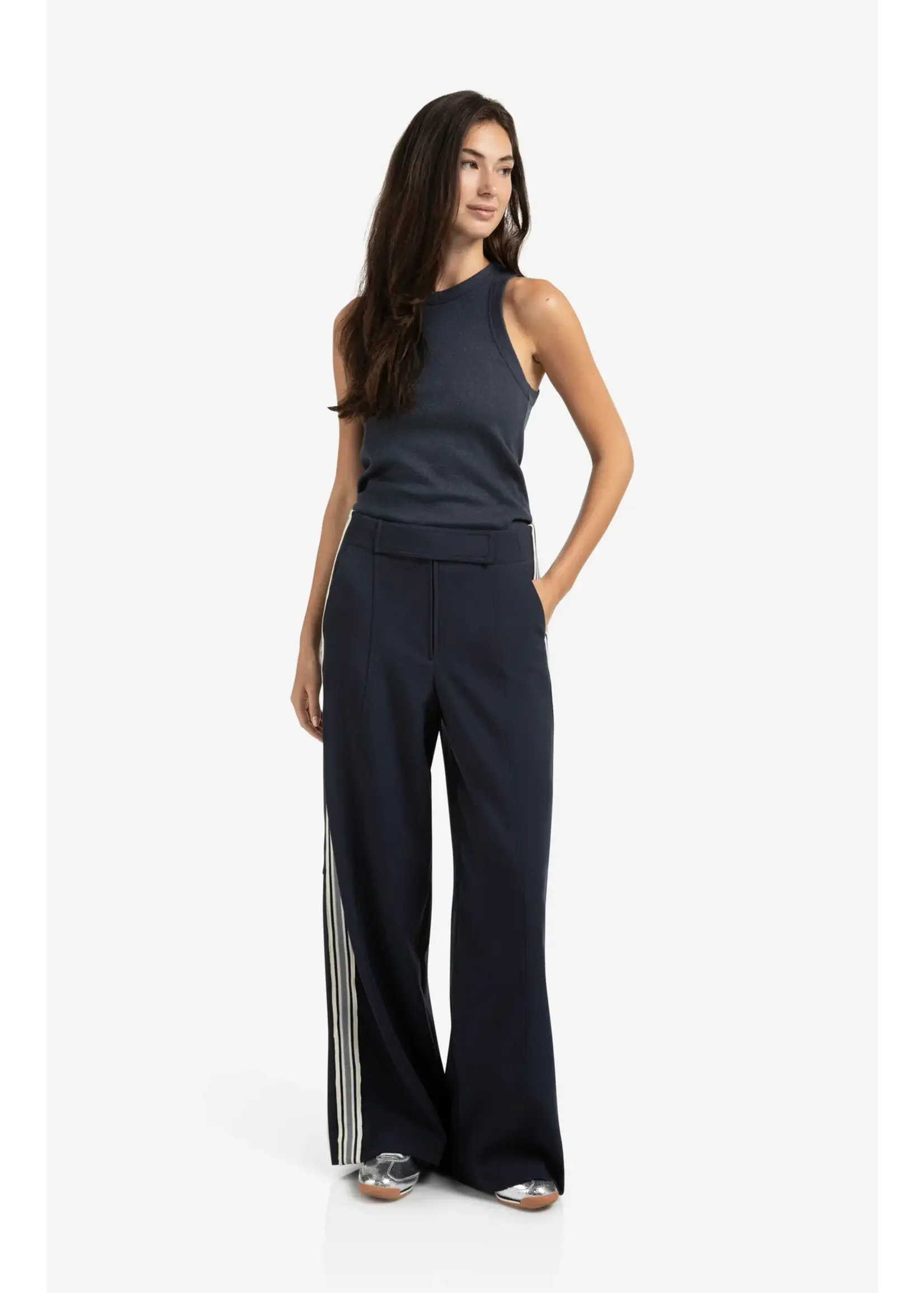 YAYA Yaya - Rib Singlet with Metallic Coat