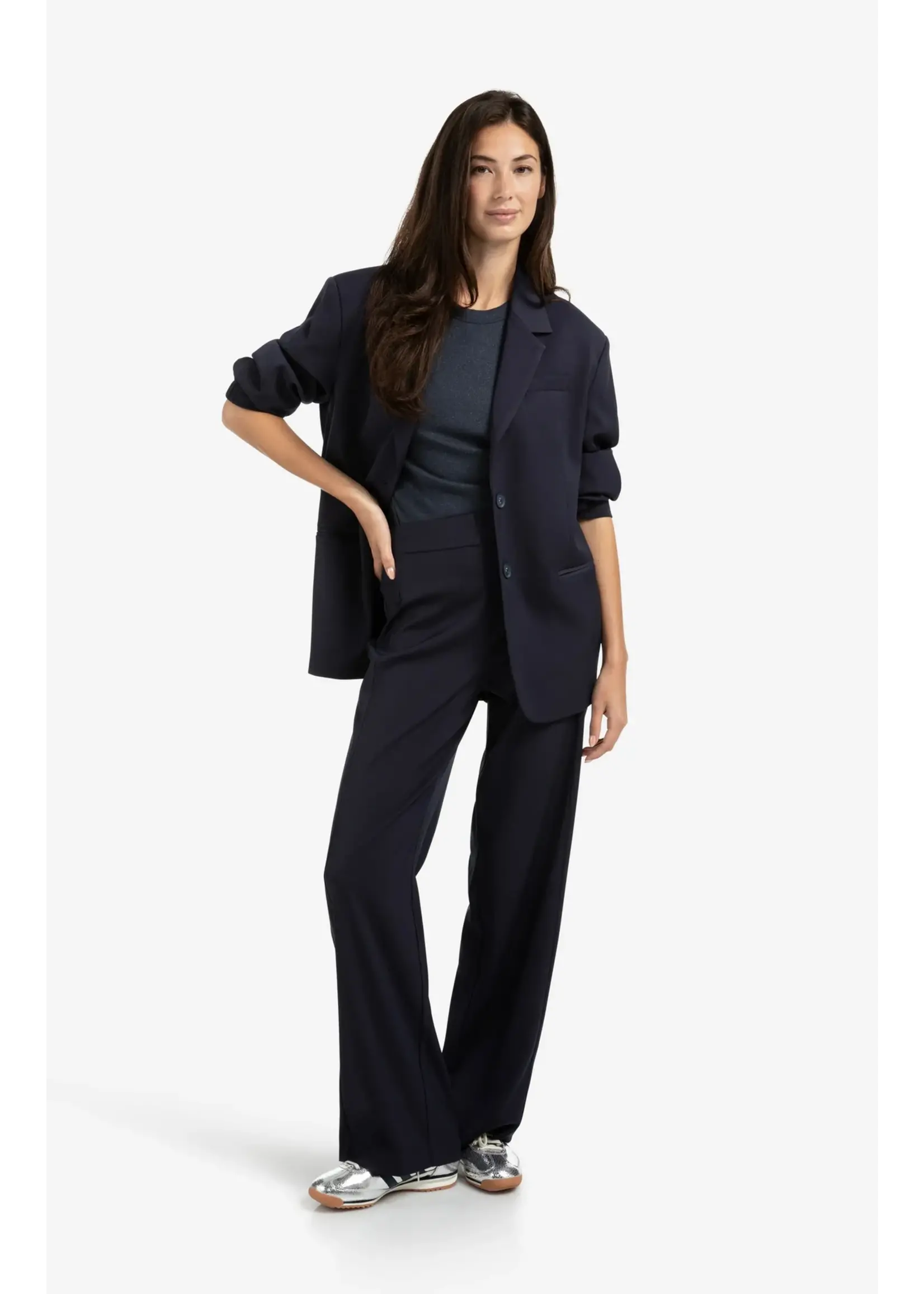 YAYA Yaya - Rib Singlet with Metallic Coat