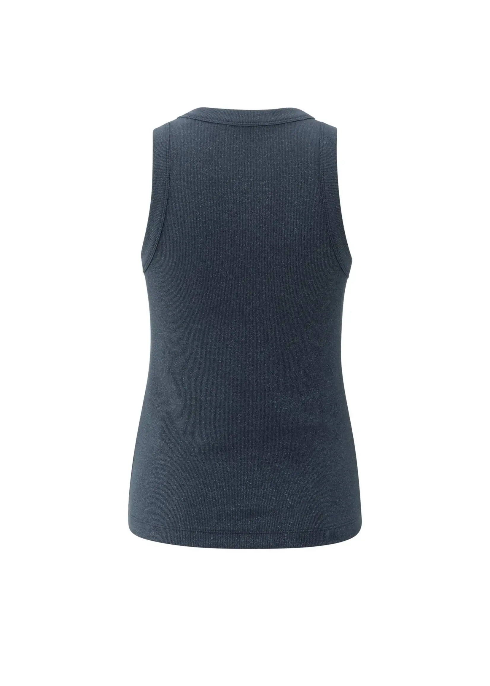 YAYA Yaya - Rib Singlet with Metallic Coat