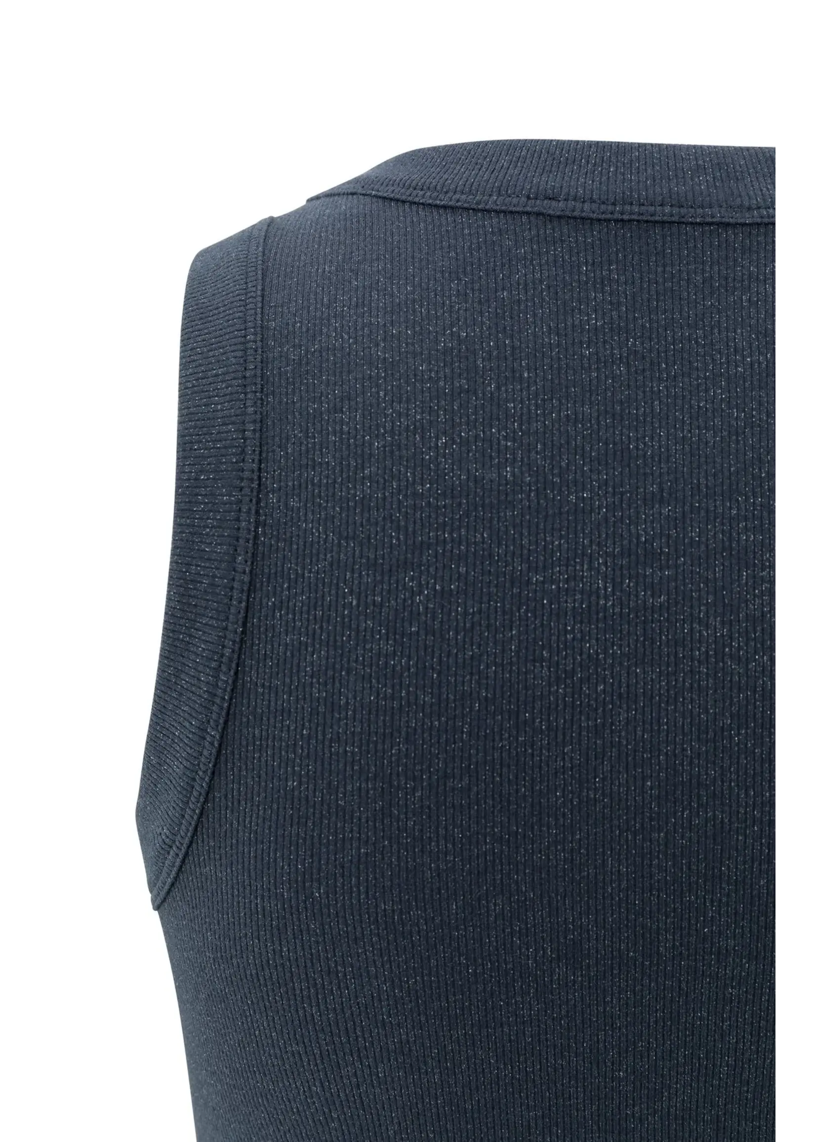 YAYA Yaya - Rib Singlet with Metallic Coat