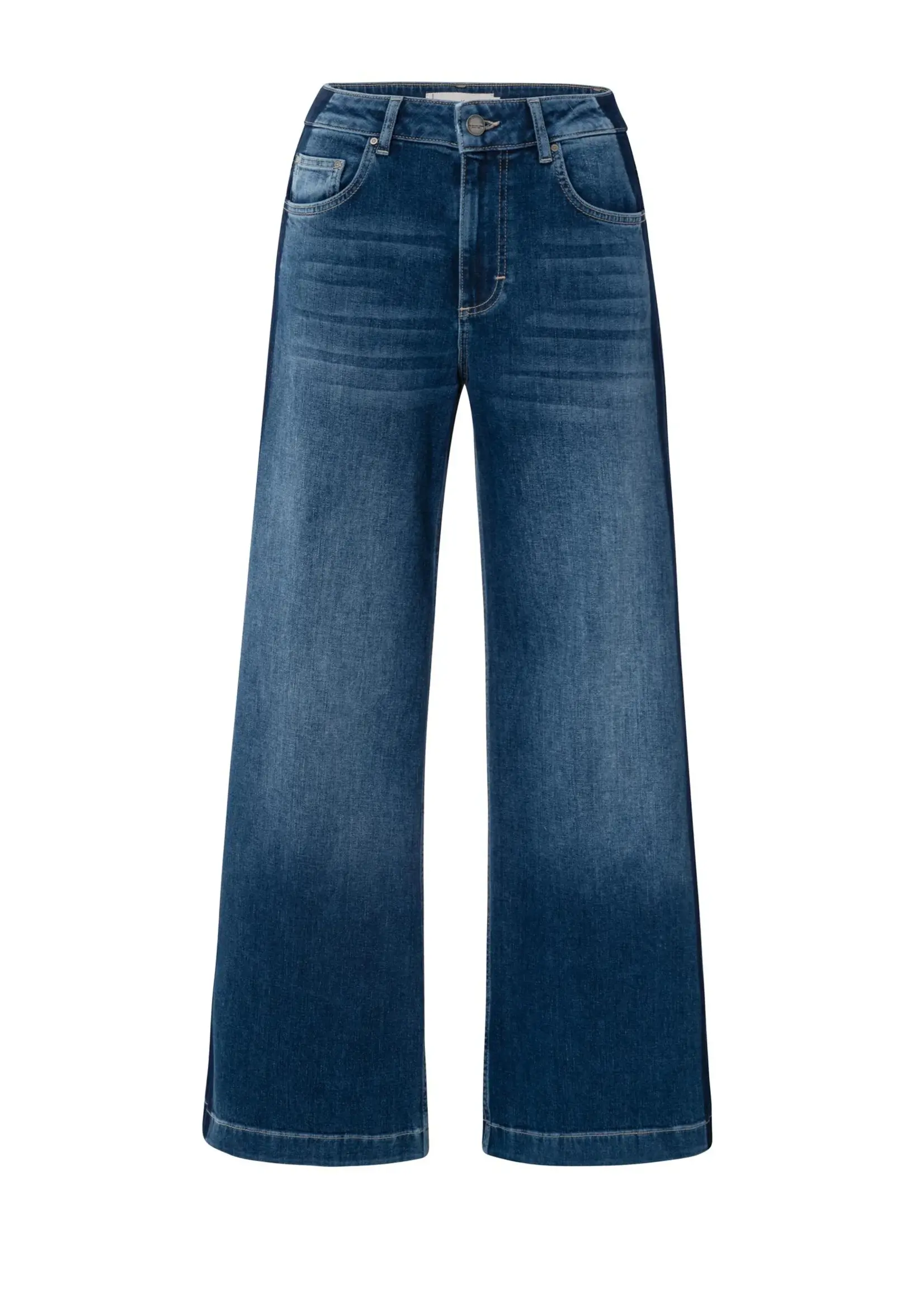 YAYA Yaya - High Waist Wide Denim w tape