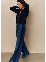 YAYA Yaya - High Waist Wide Denim w tape