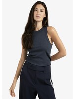 YAYA Yaya - Rib Singlet with Metallic Coat
