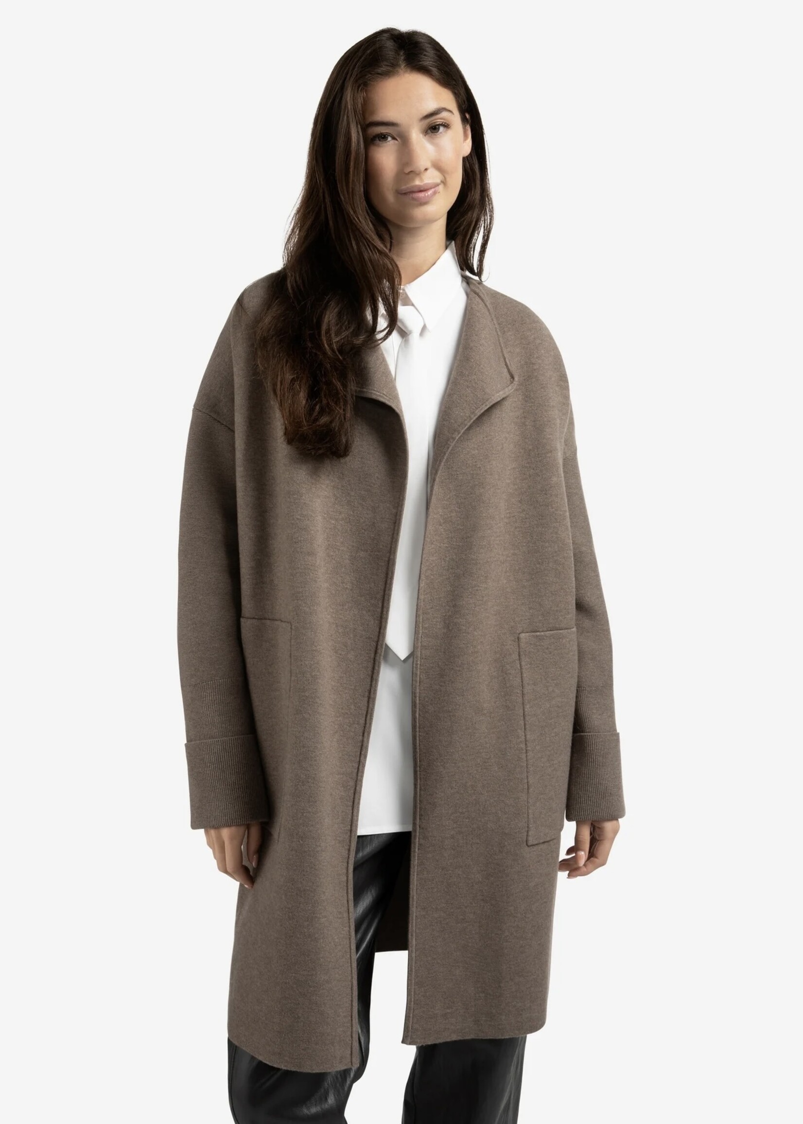 YAYA Yaya - Long Coatigan With Patch Pockets