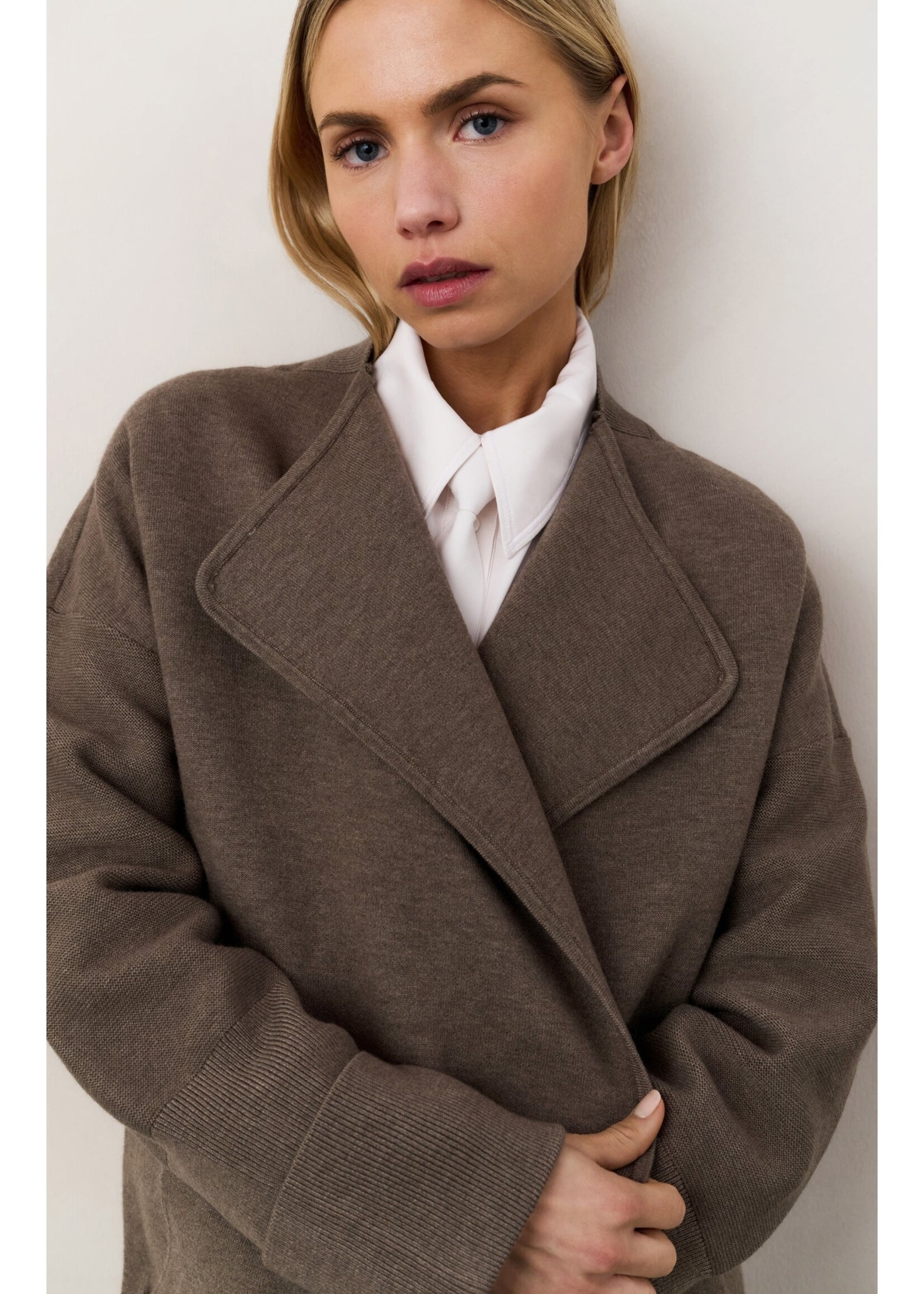 YAYA Yaya - Long Coatigan With Patch Pockets