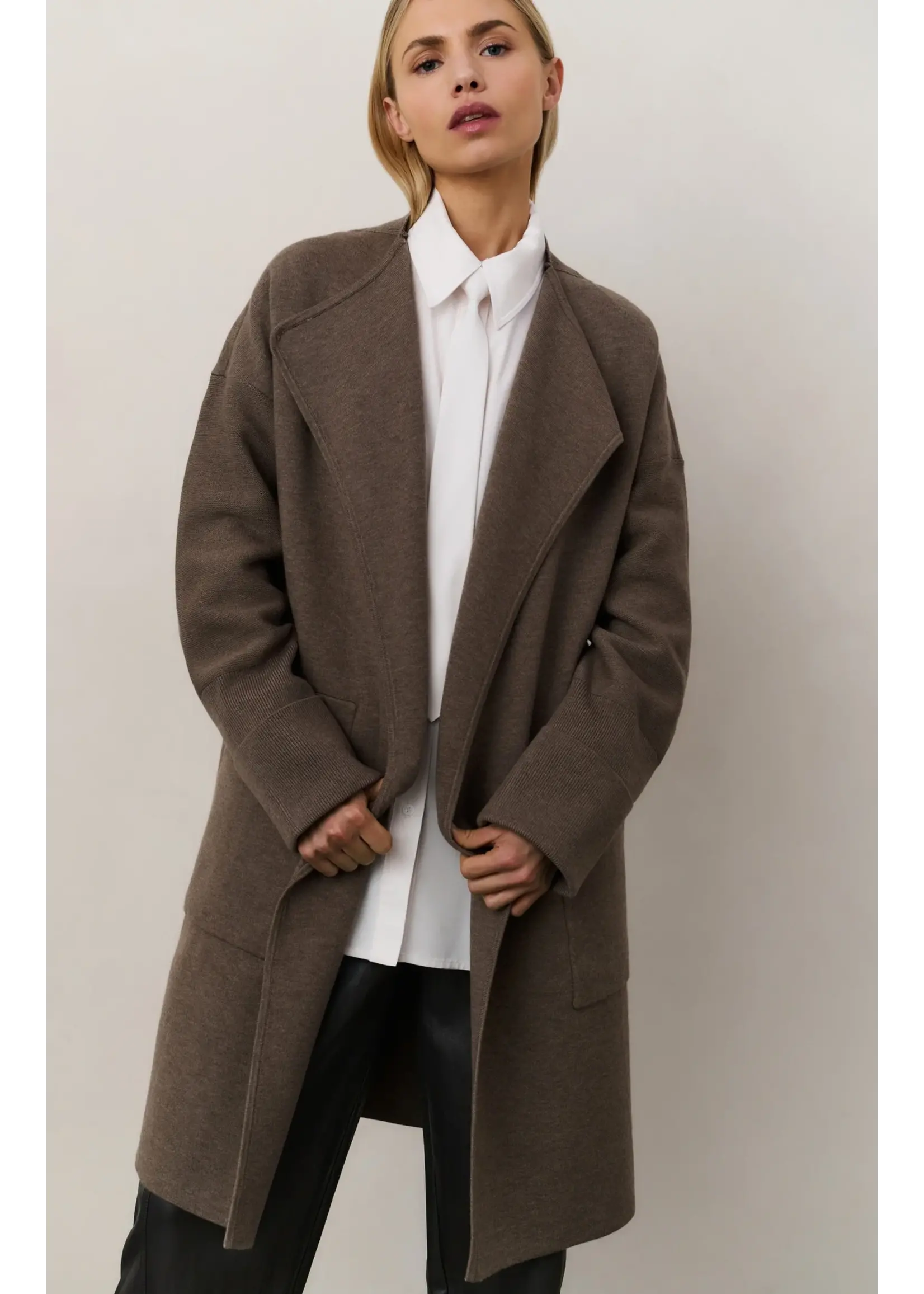 YAYA Yaya - Long Coatigan With Patch Pockets