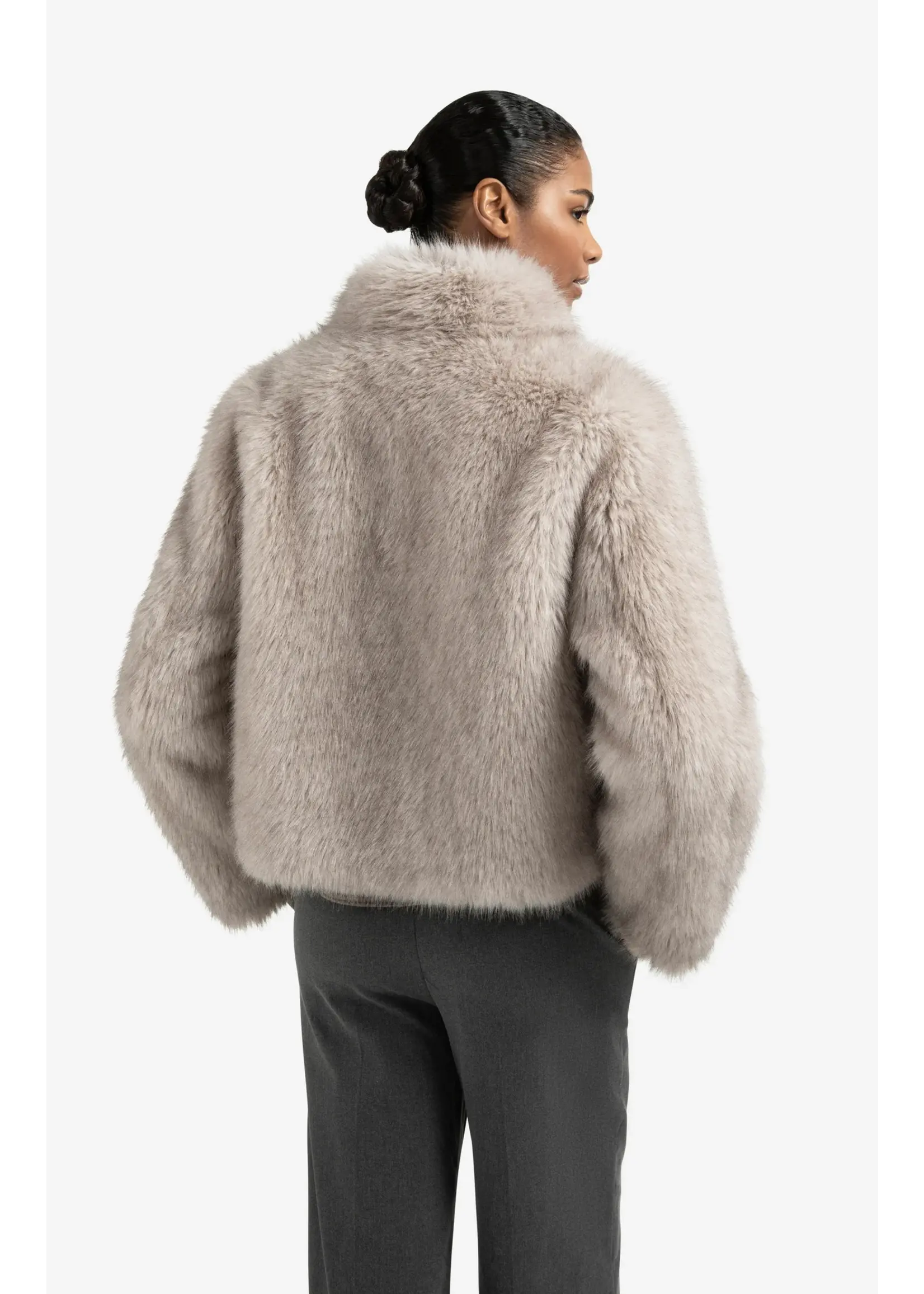 YAYA Yaya - Faux Fur Jacket