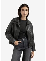 YAYA Yaya - Faux Leather Jacket With Elastic Hem