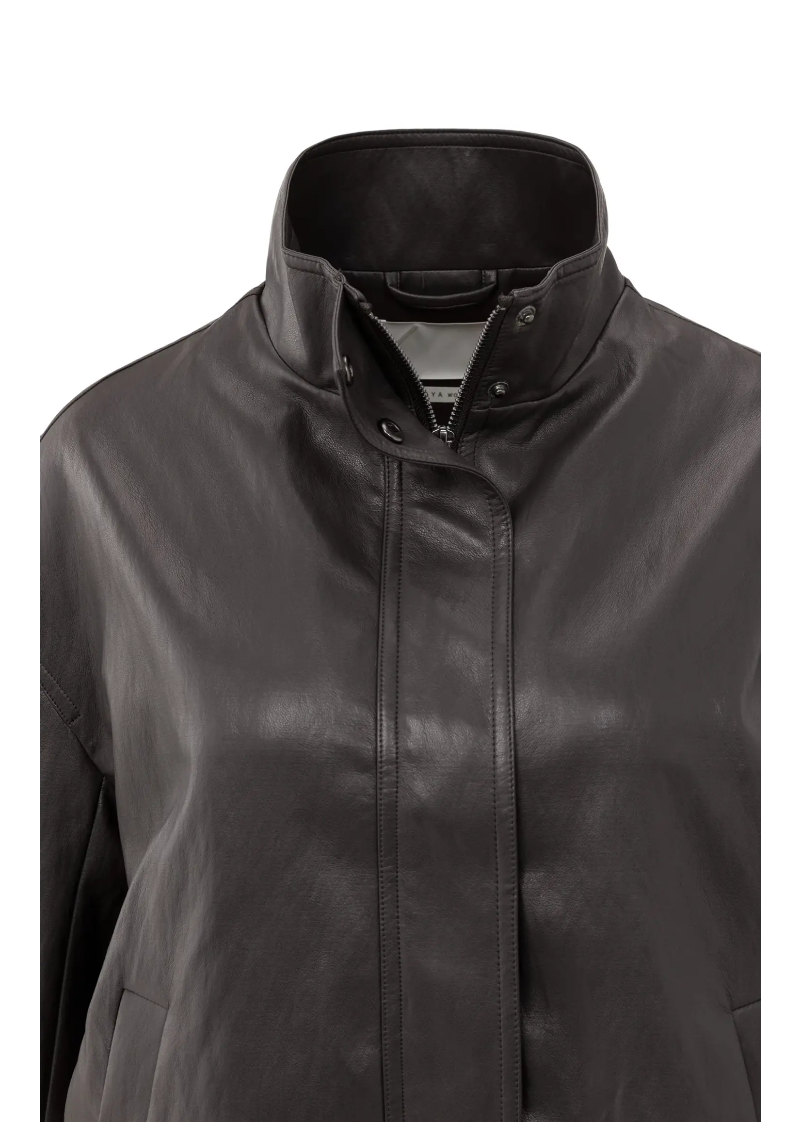 YAYA Yaya - Faux Leather Jacket With Elastic Hem