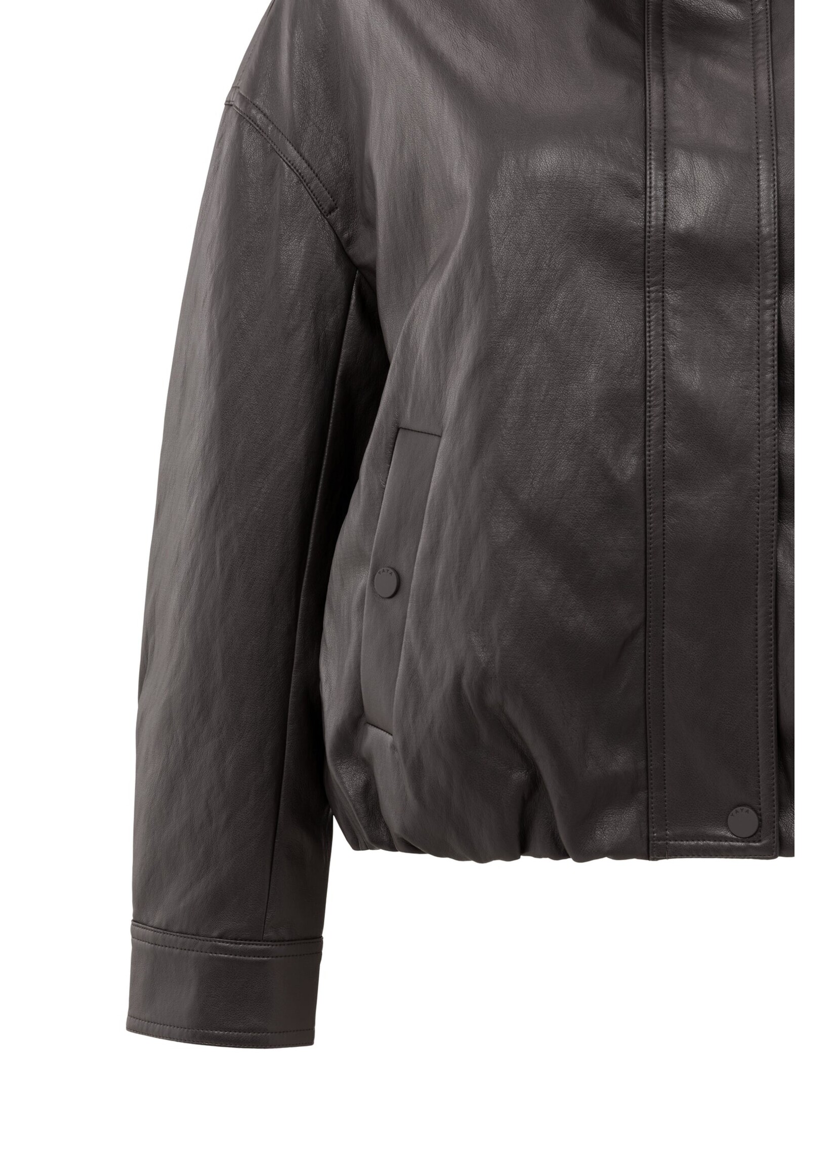 YAYA Yaya - Faux Leather Jacket With Elastic Hem