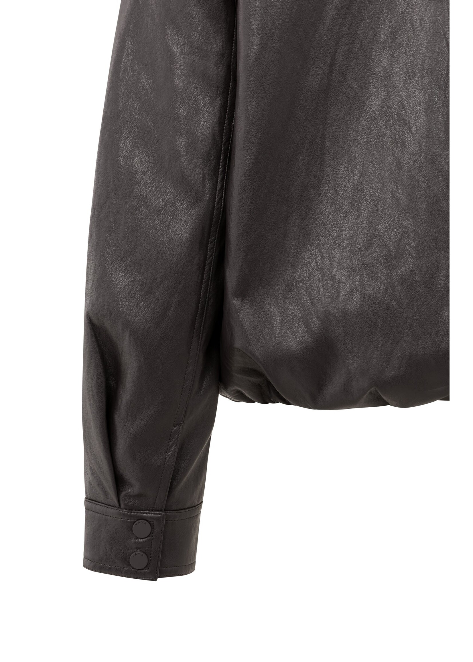 YAYA Yaya - Faux Leather Jacket With Elastic Hem