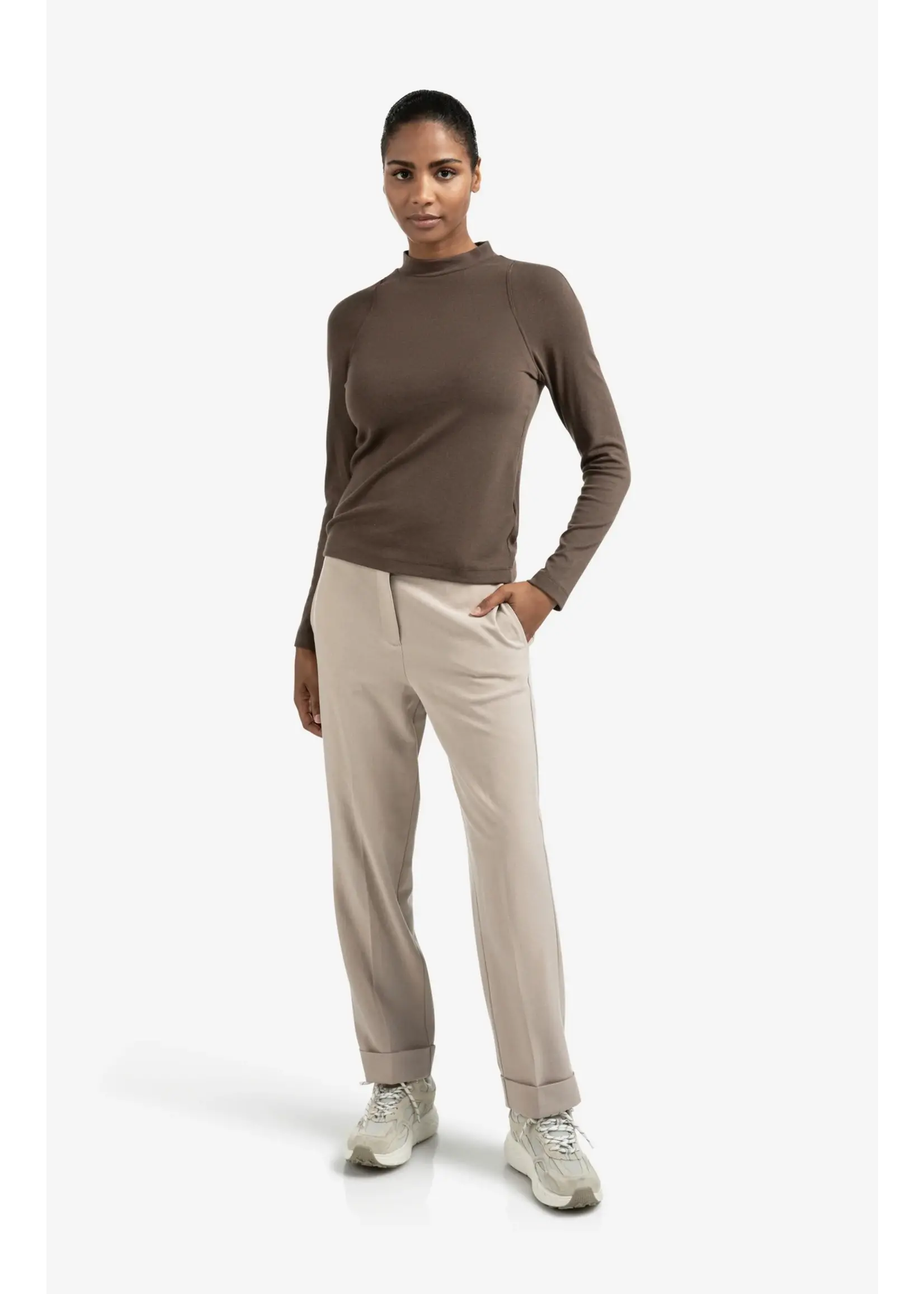 YAYA Yaya - Long Sleeve Mock Neck Top