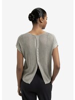 YAYA Yaya - Sleeveless Sweater With Back Button Detail