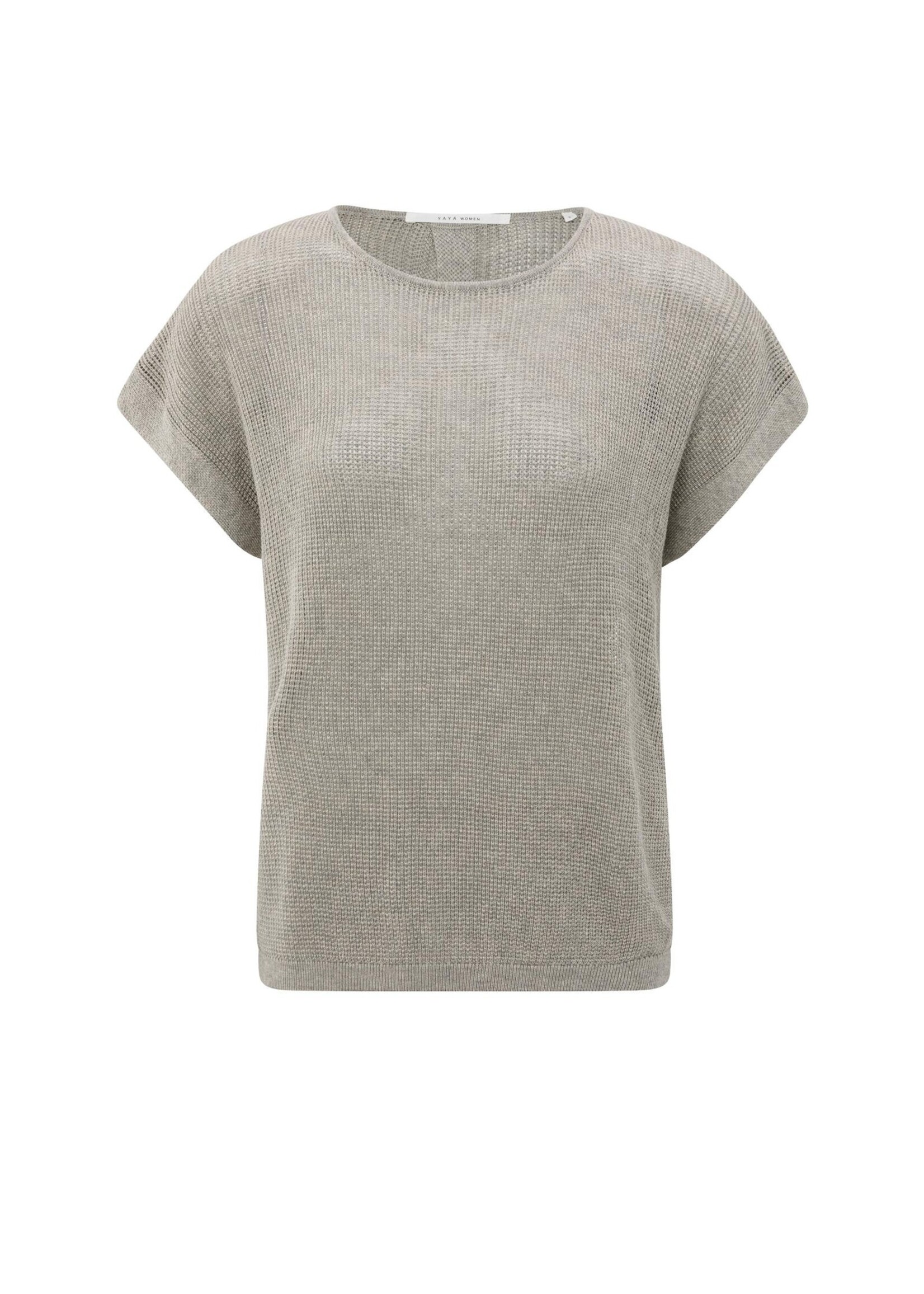 YAYA Yaya - Sleeveless Sweater With Back Button Detail