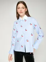 vilagallo Vilagallo - Alba Emb Cherry Shirt