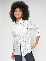 vilagallo Vilagallo - Tea Shirt with Equestrian Print