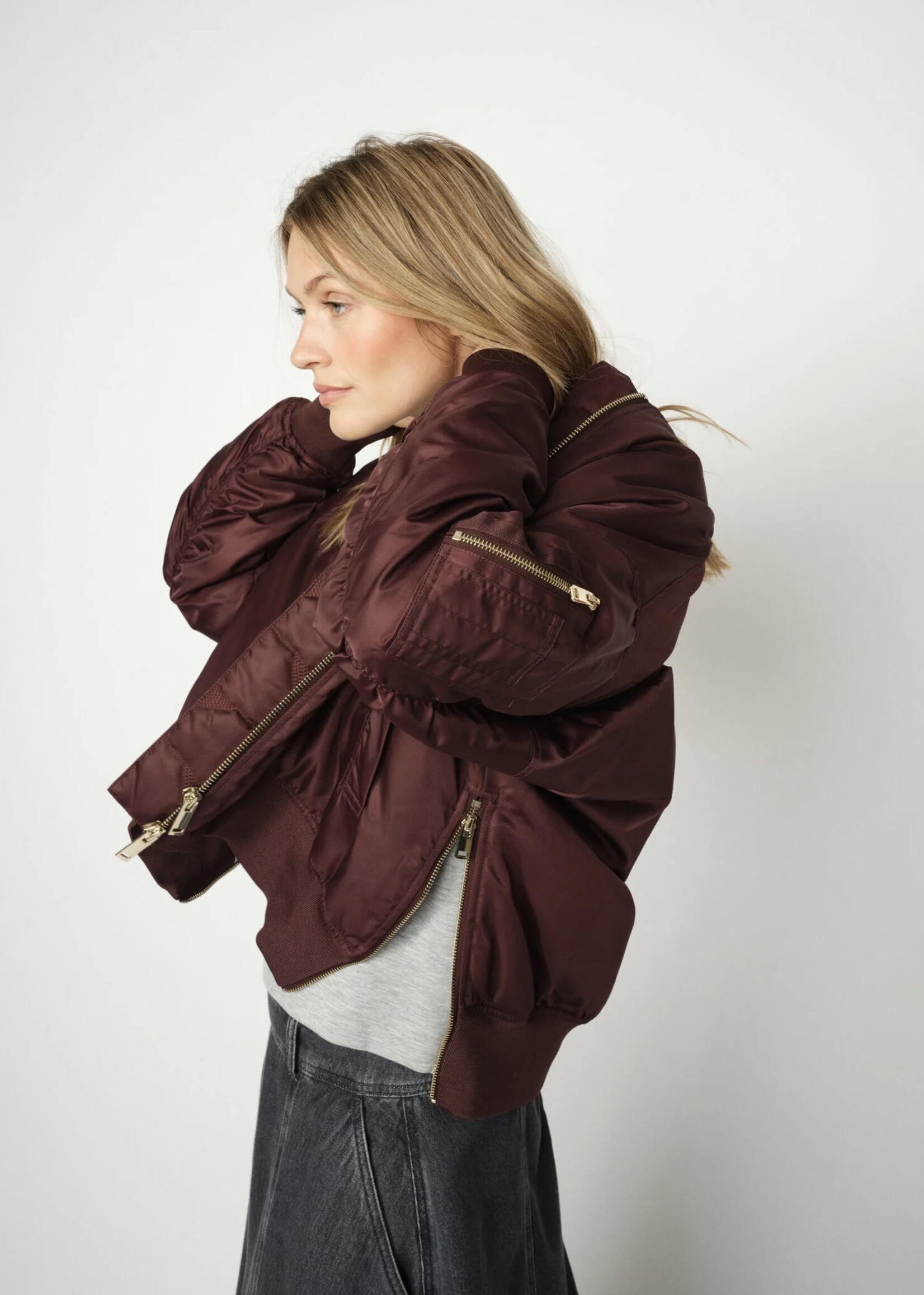 Mos Mosh Mos Mosh - Ruby Bomber Jacket