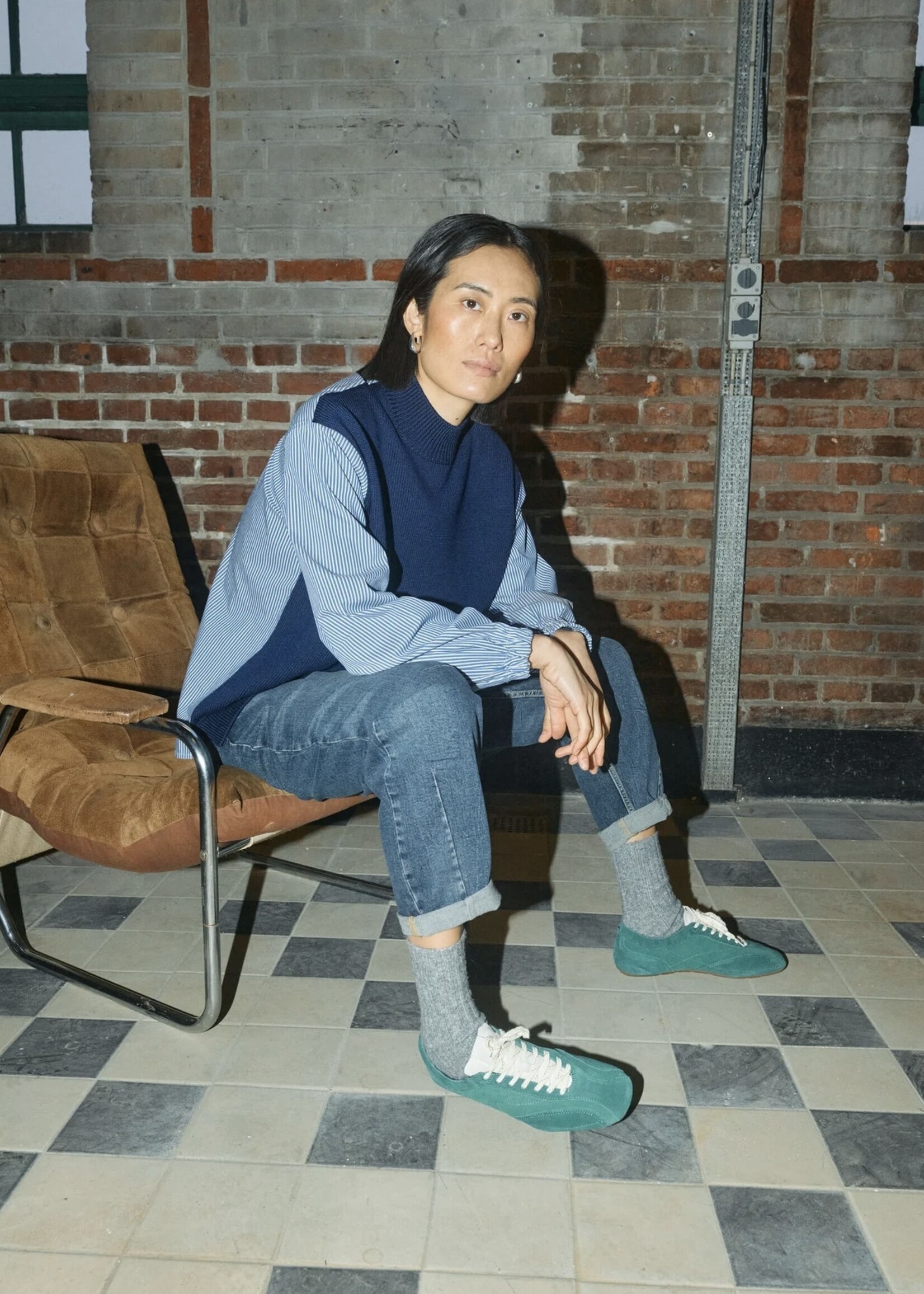 Mos Mosh Mos Mosh - Juella LS Stripe  Combi Knit