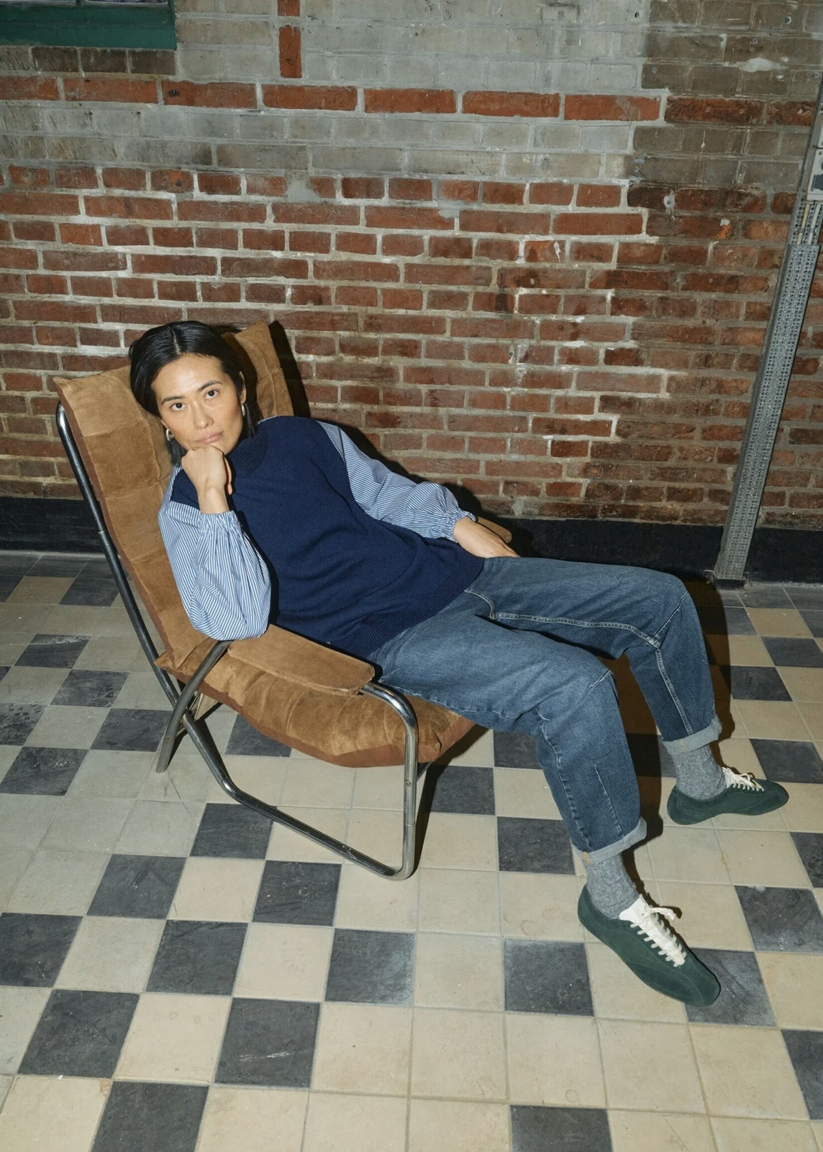 Mos Mosh Mos Mosh - Juella LS Stripe  Combi Knit