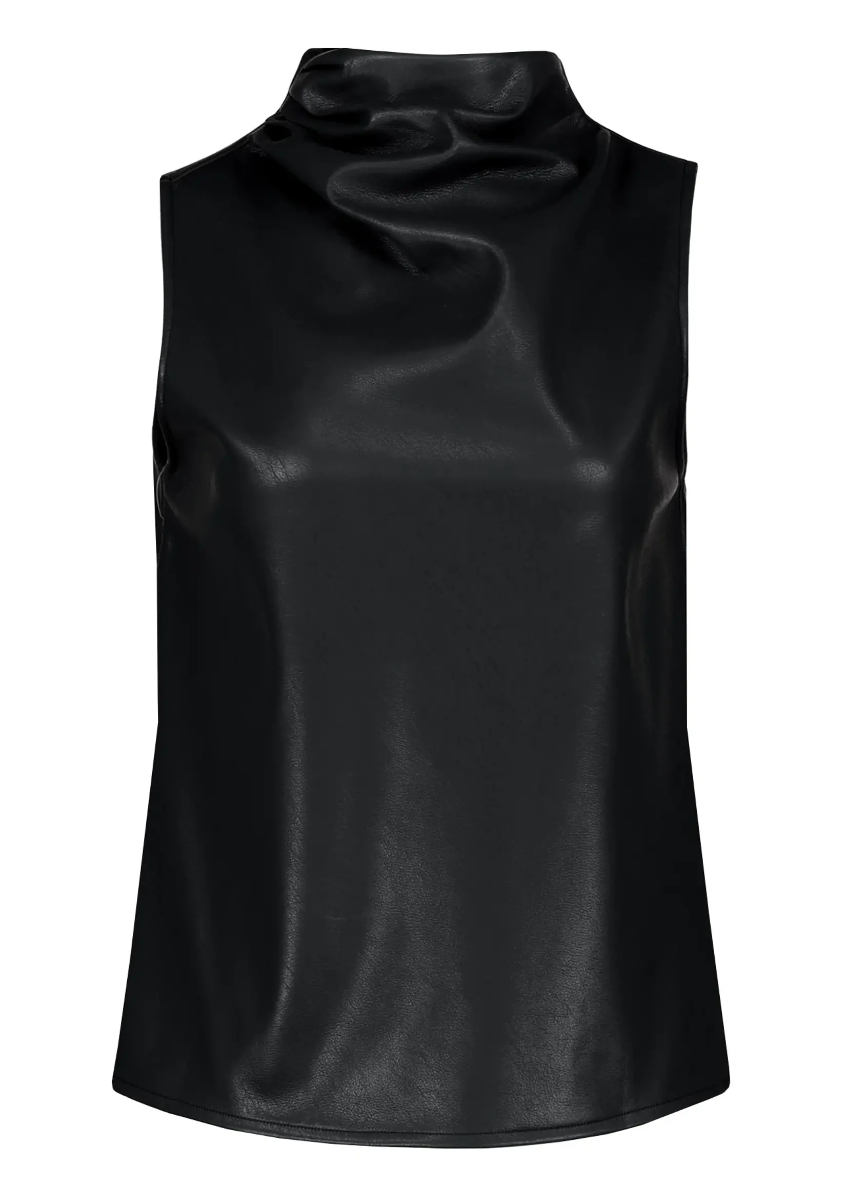Bishop & Young Bishop & Young - Claude Faux Leather Cowl Neck