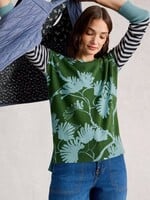 White Stuff Femme White Stuff - Olive Print Jumper