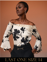 Joseph Ribkoff Joseph Ribkoff - 241022 Off-shoulder Floral Top