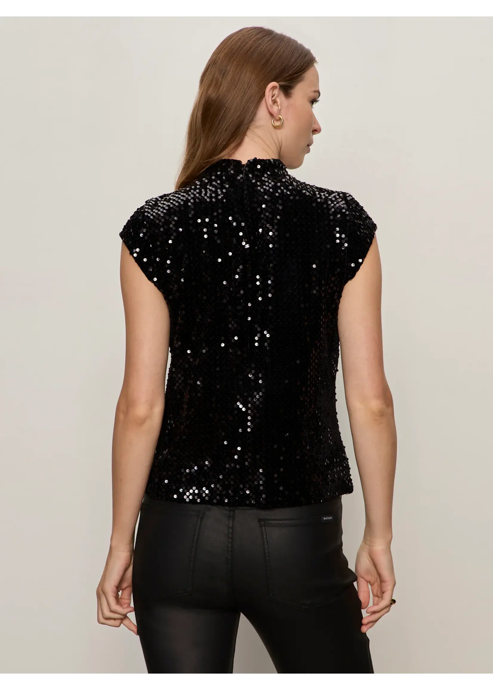 Sanctuary Sanctuary - Funnel Neck Sequin Top