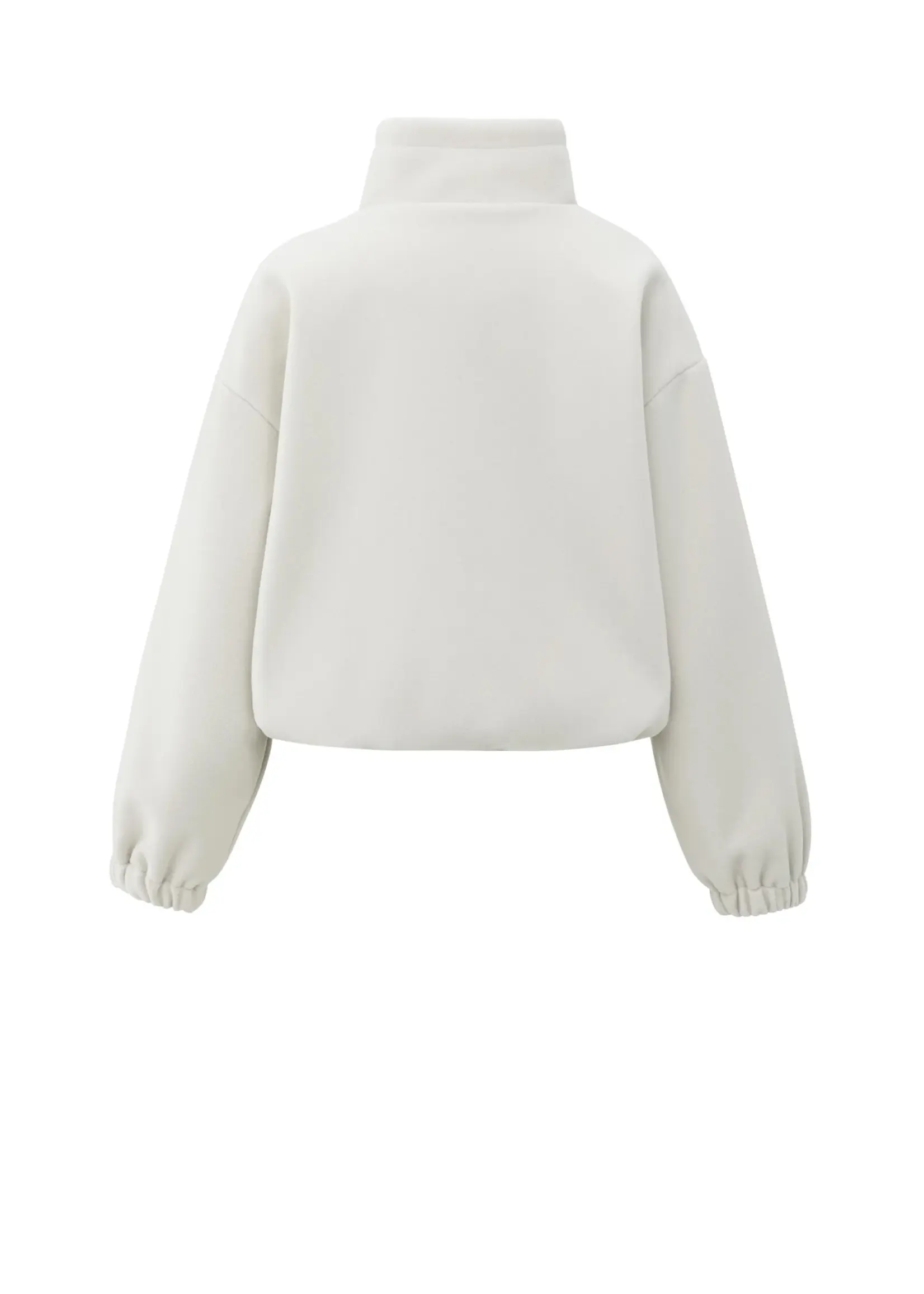 YAYA Yaya - Balloon Sweatshirt with zipper collar