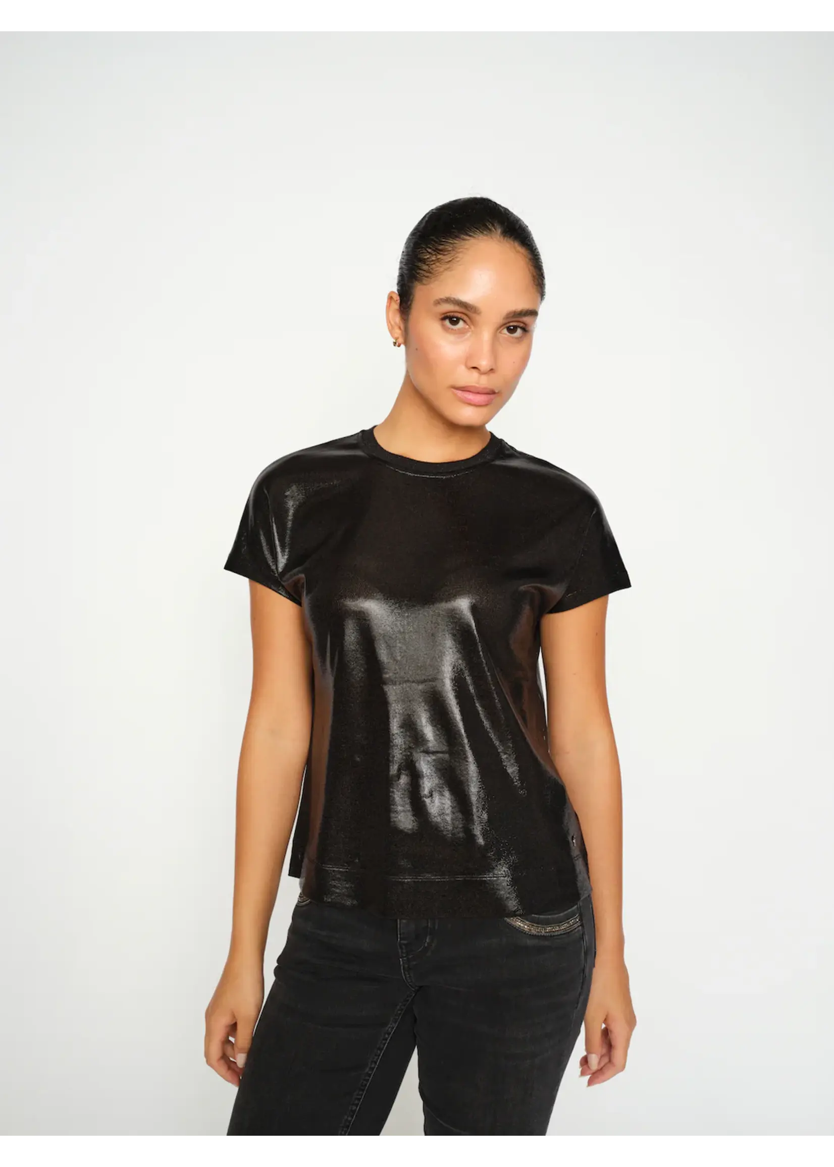 Mos Mosh Mos Mosh - Nivola O-Neck Metallic Tee