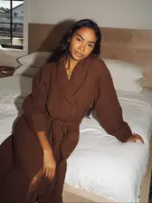 One Wednesday - Waffle Knit Robe - MonAmie Boutique