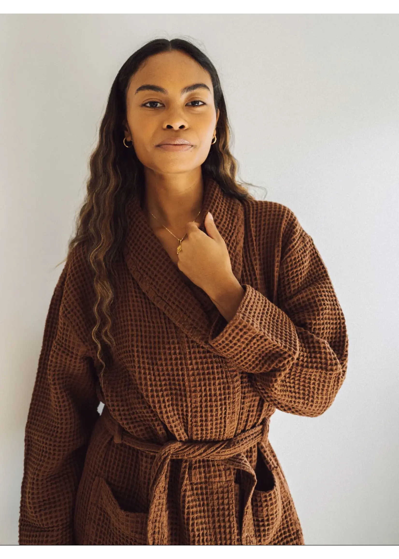 One Wednesday One Wednesday - Waffle Knit Robe