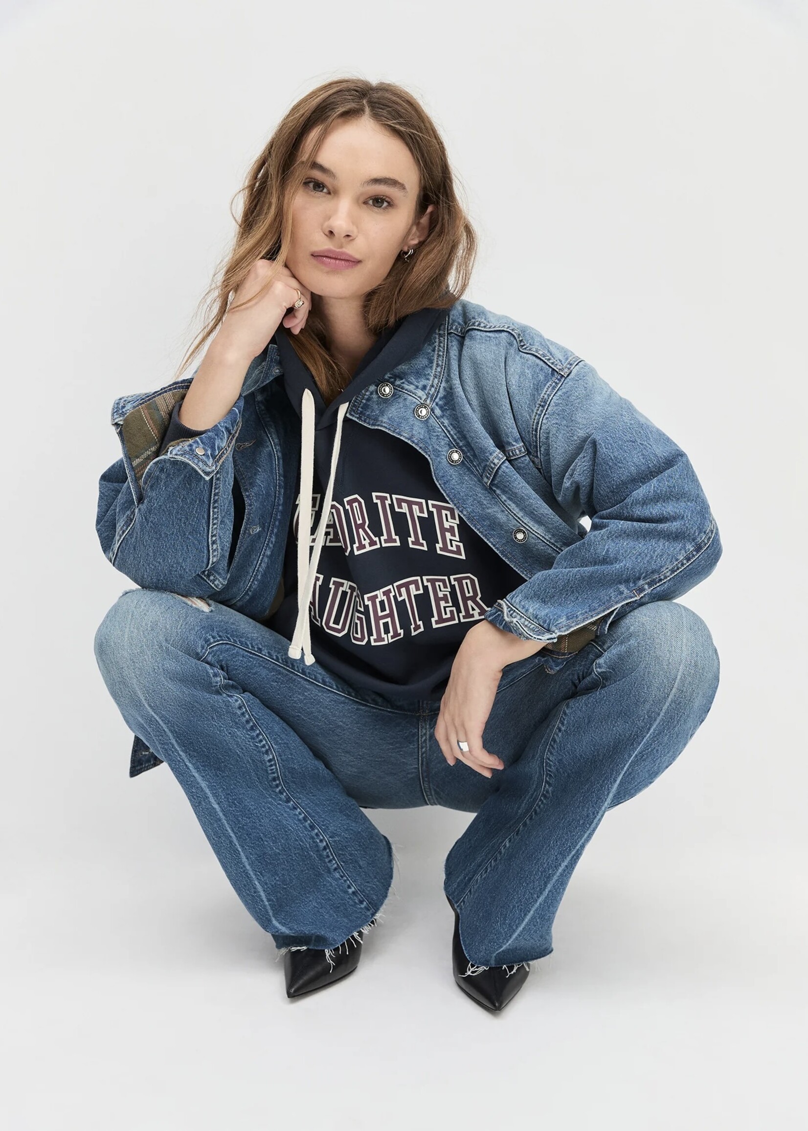 Favorite Daughter Favorite Daughter - Logo Hoody