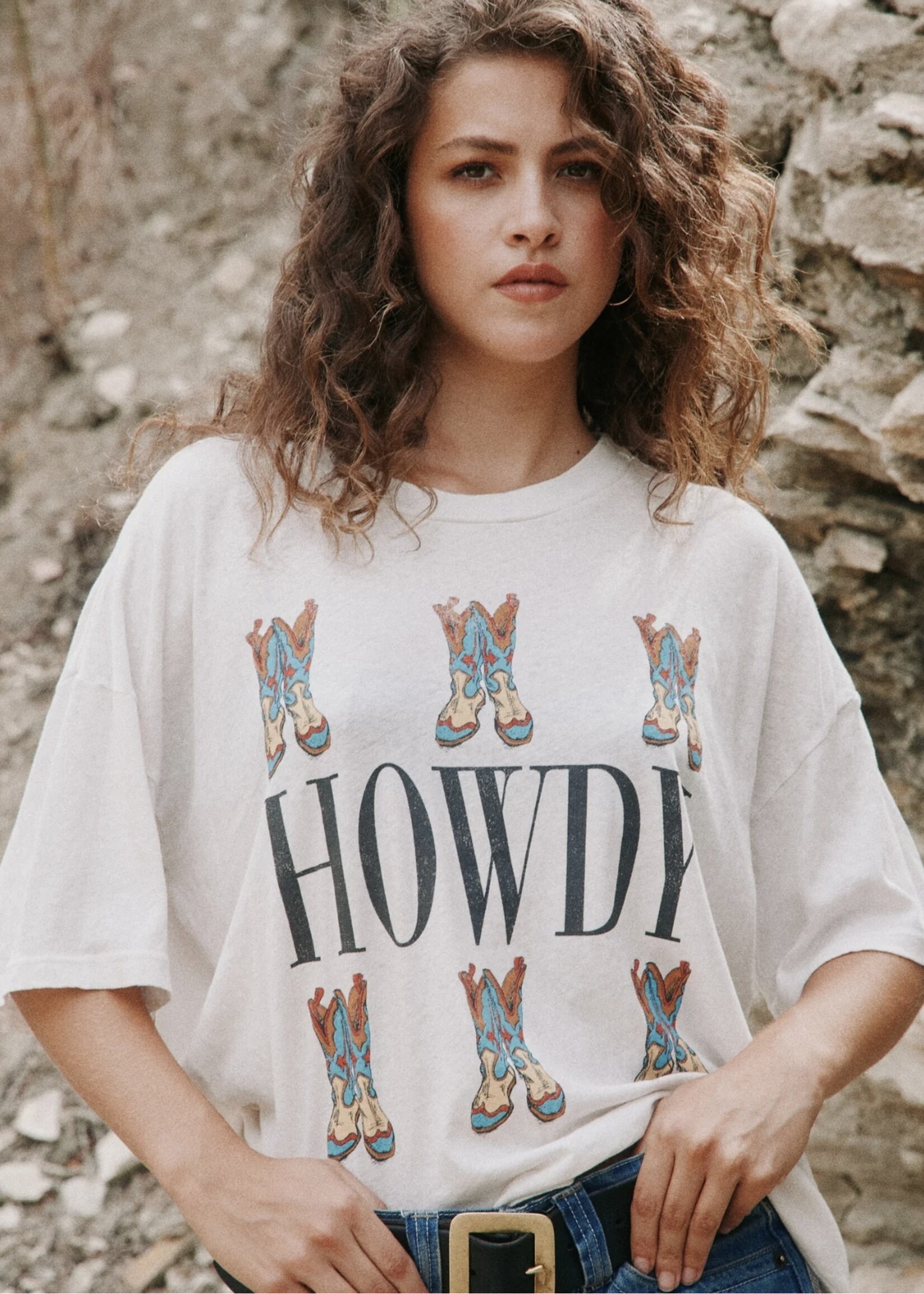 Project Social T Project Social T - Howdy Boots Perfect BF Tee