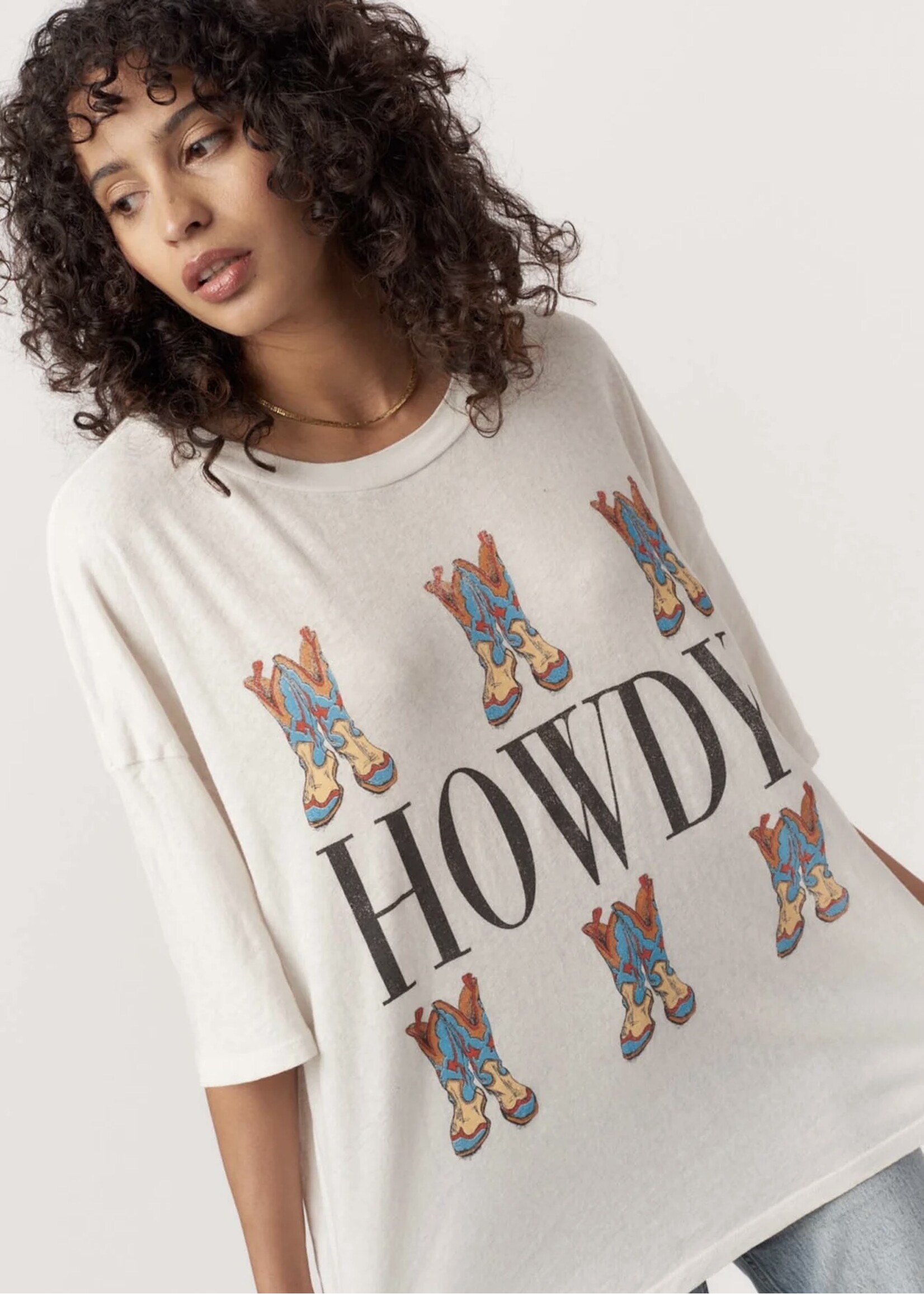 Project Social T Project Social T - Howdy Boots Perfect BF Tee