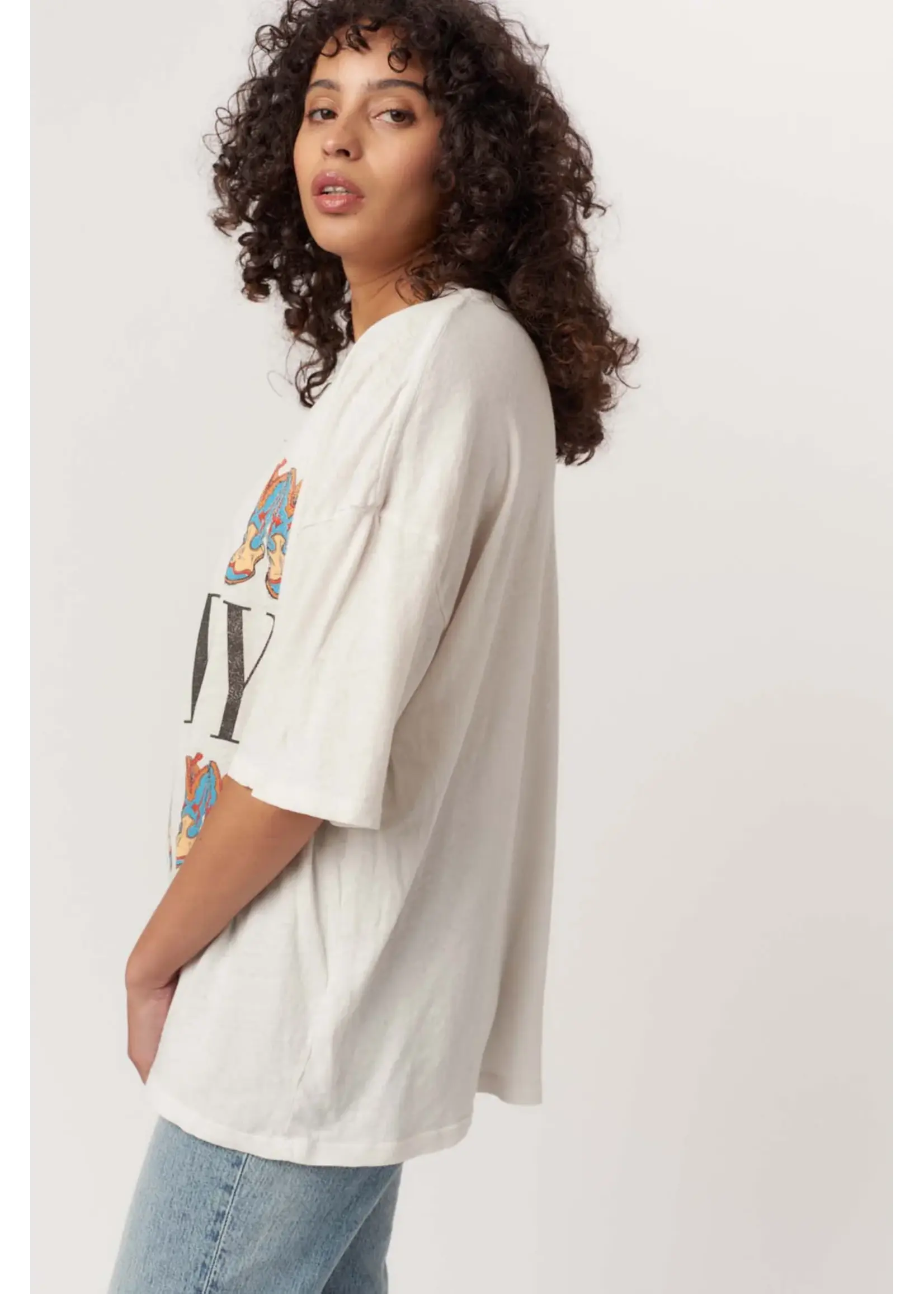 Project Social T Project Social T - Howdy Boots Perfect BF Tee