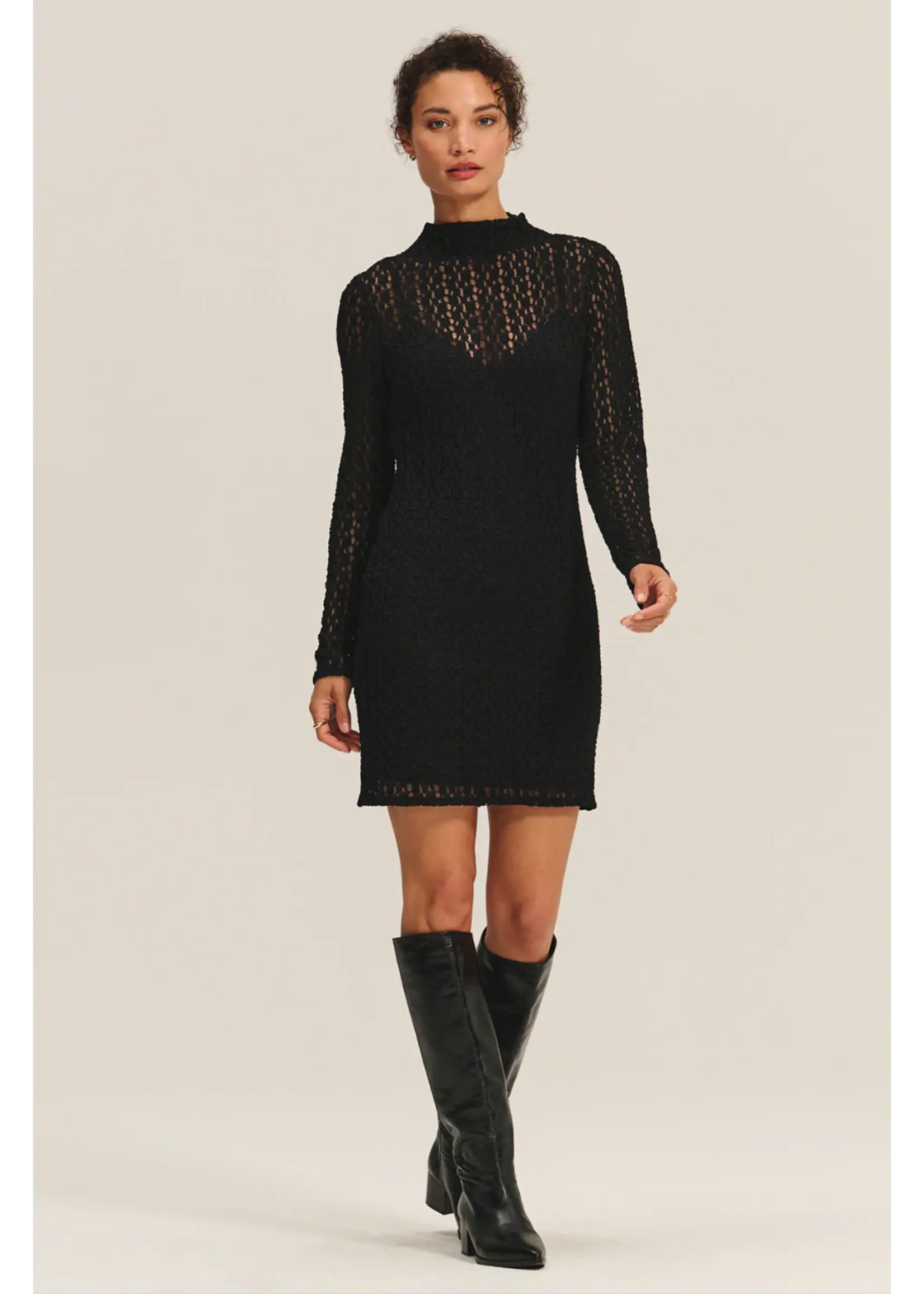 Velvet Velvet -Rebecca  Stretch Lace Dress