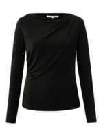 YAYA YAYA - Jersey Top With Pleated Drape
