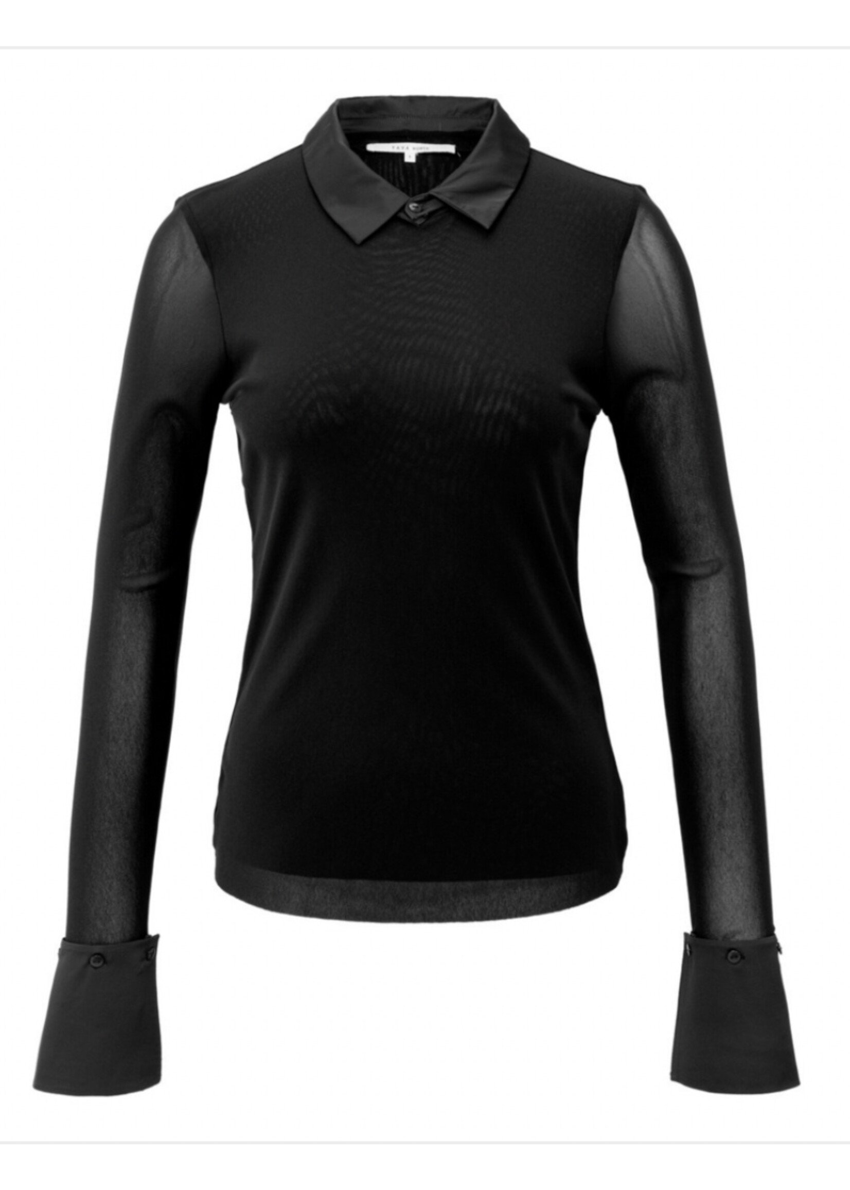 YAYA YAYA - Mesh Top With Removable Cuffs And Collar