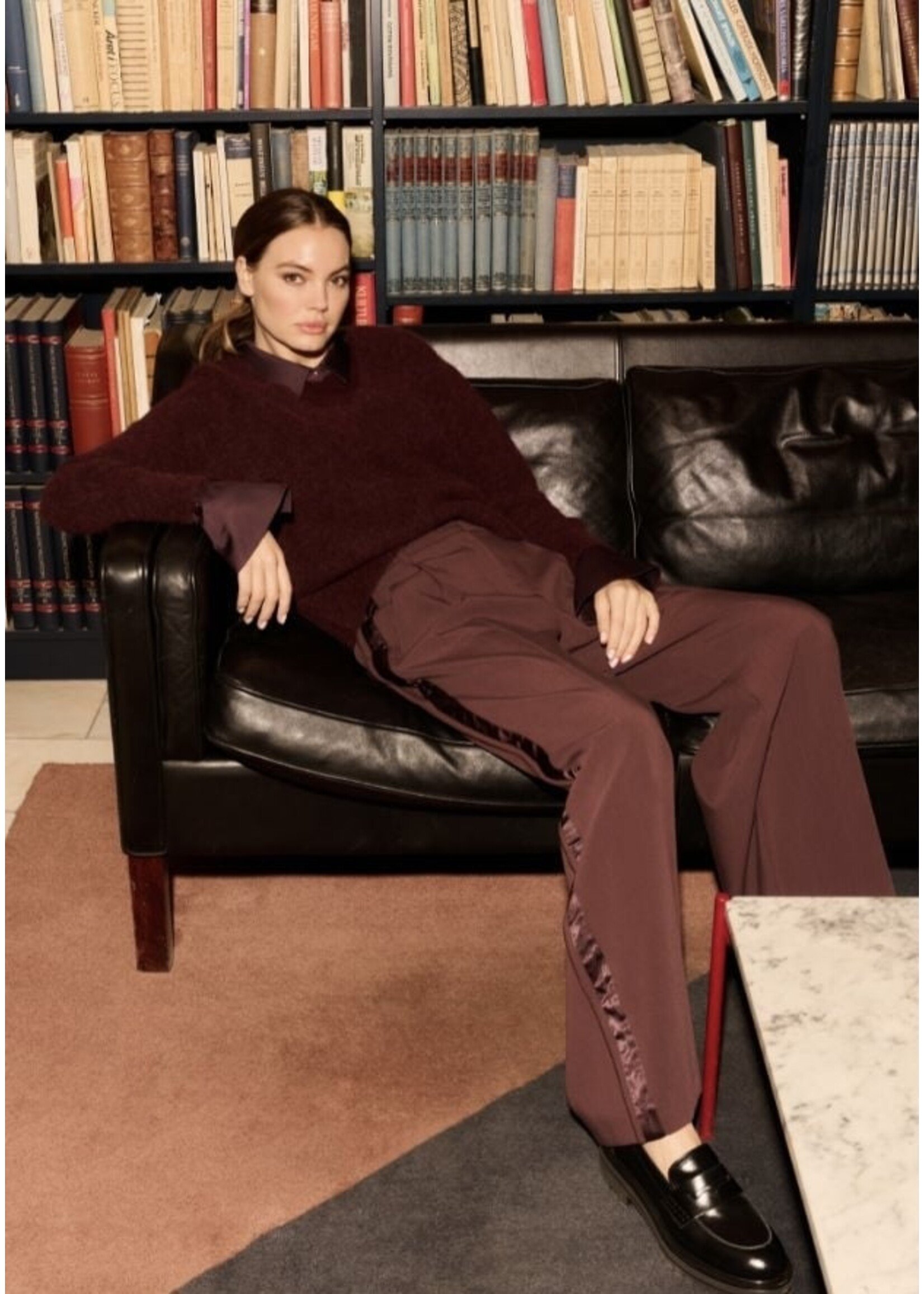 YAYA YAYA - Mesh Top With Removable Cuffs And Collar