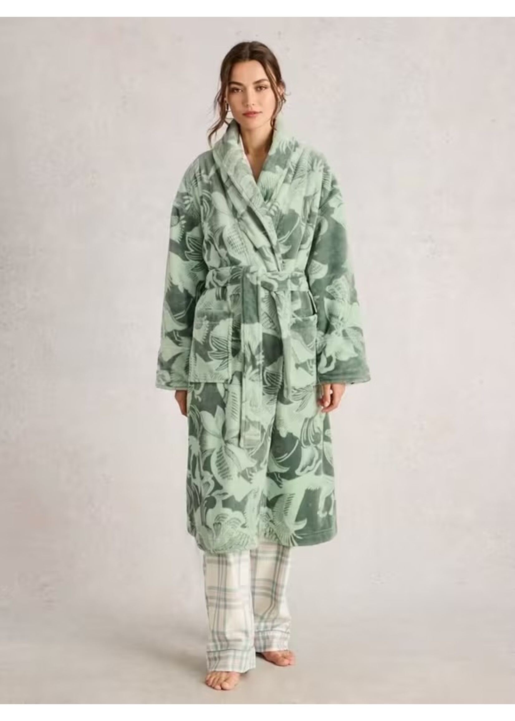 White Stuff Femme White Stuff - Clover Print Dressing Gown