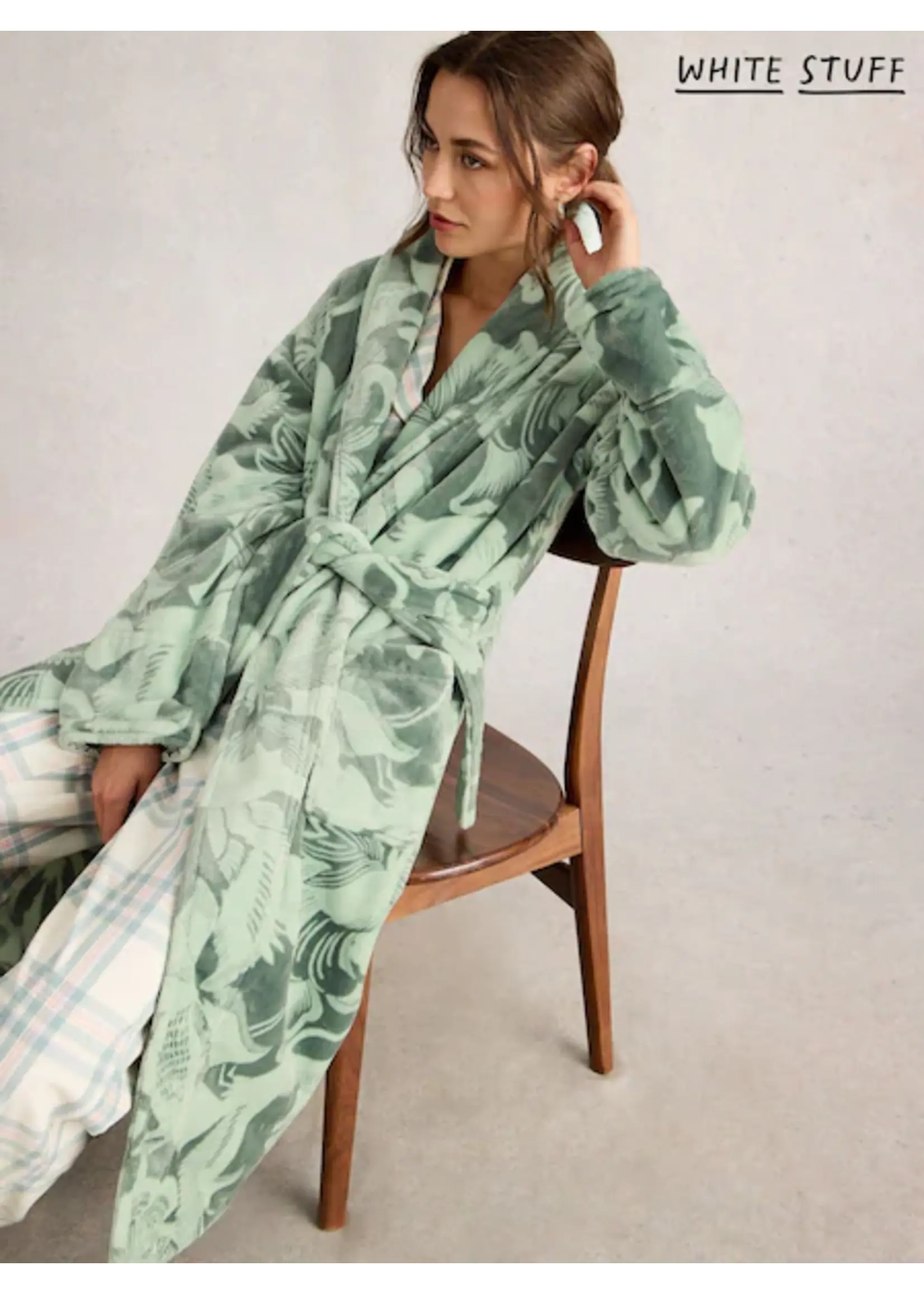 White Stuff Femme White Stuff - Clover Print Dressing Gown