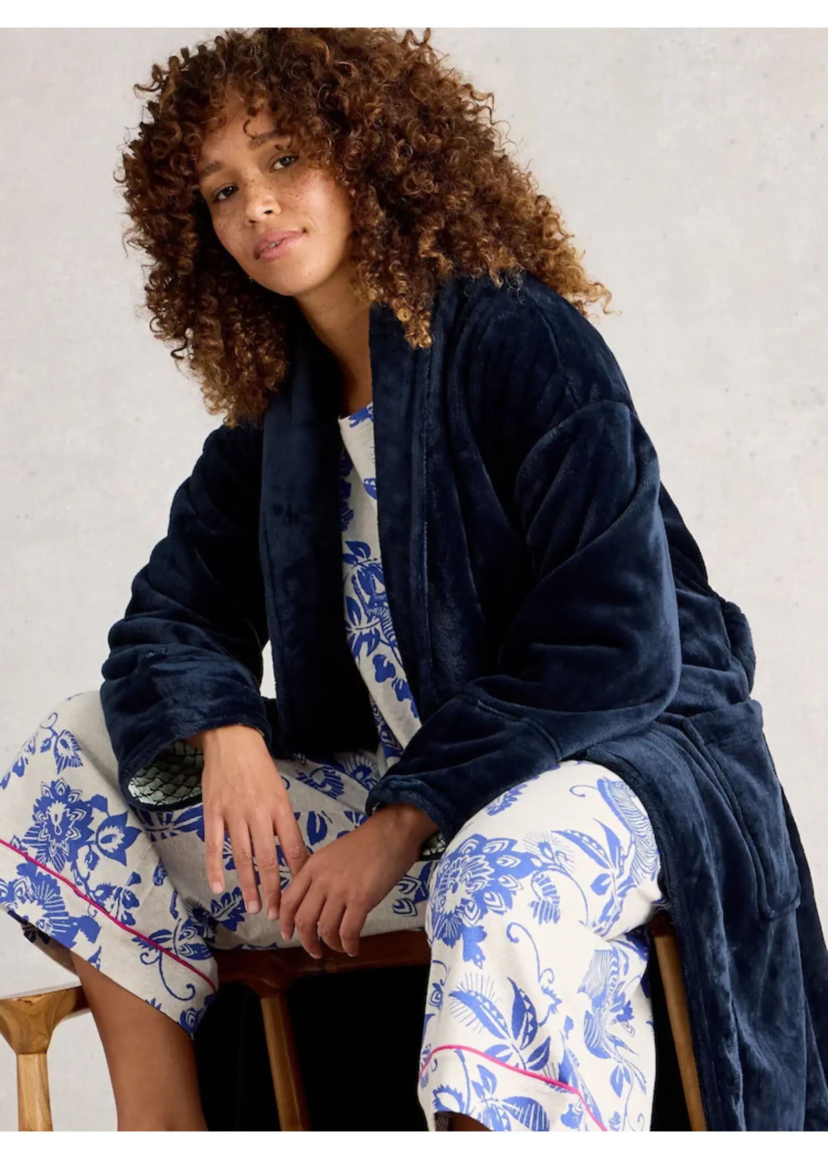 White Stuff Femme White Stuff - Clover Cosy Dressing Gown