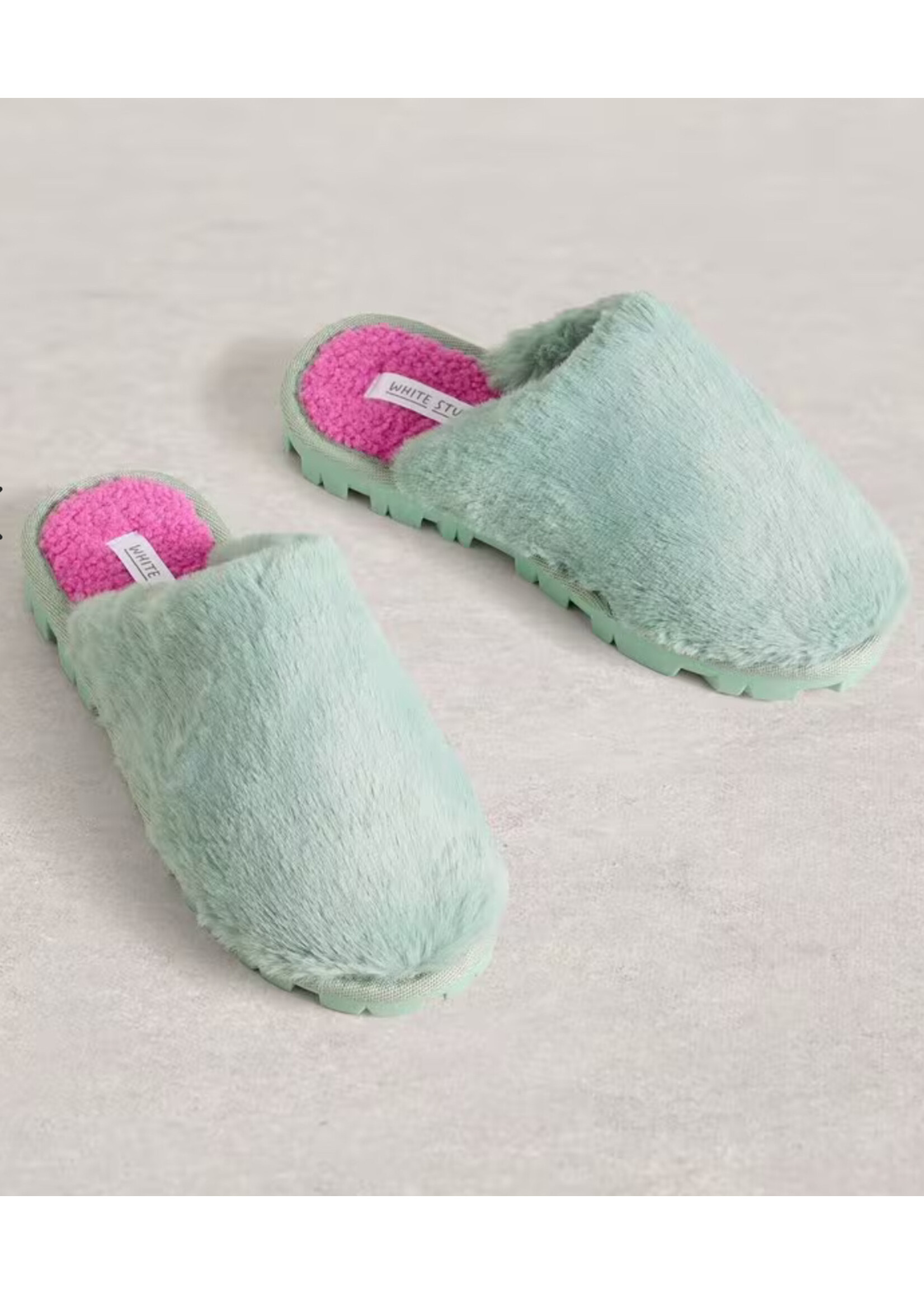 White Stuff Femme White Stuff - Faux Fur Slipper Mule