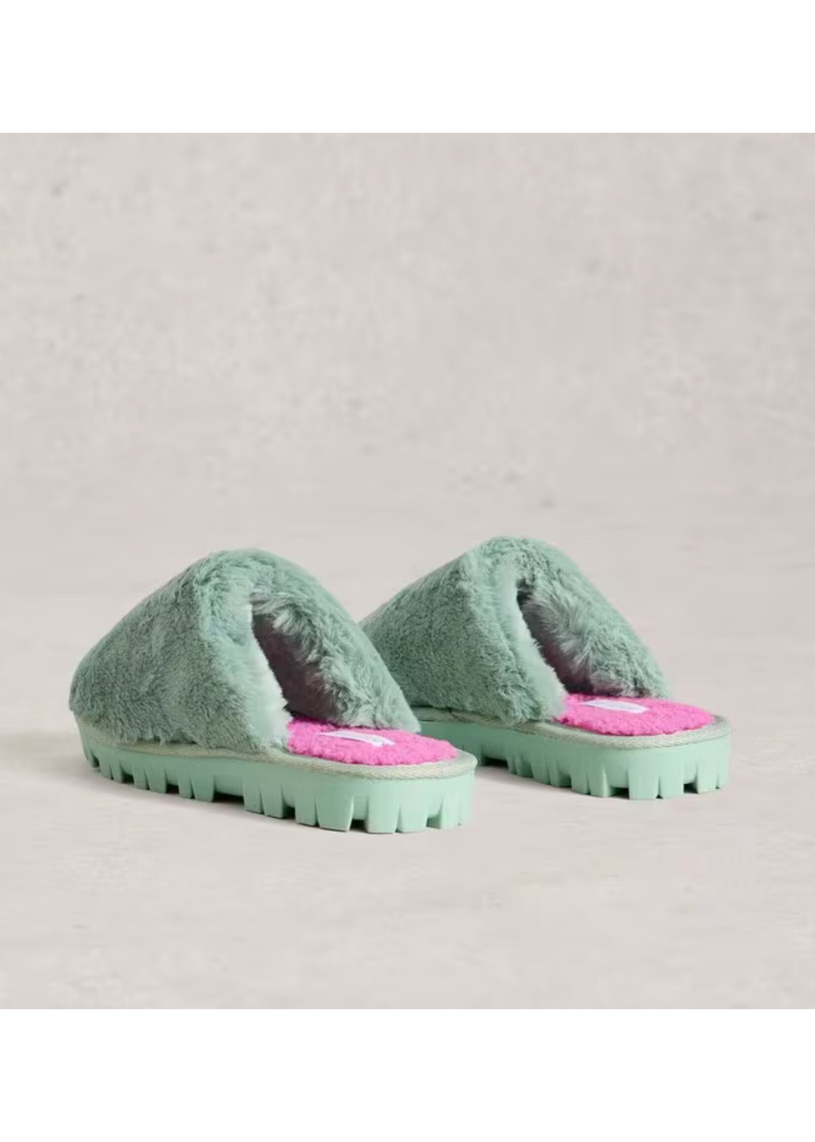 White Stuff Femme White Stuff - Faux Fur Slipper Mule