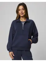 Splendid Splendid - Scuba Soft Quarter-Zip Sweatshirt