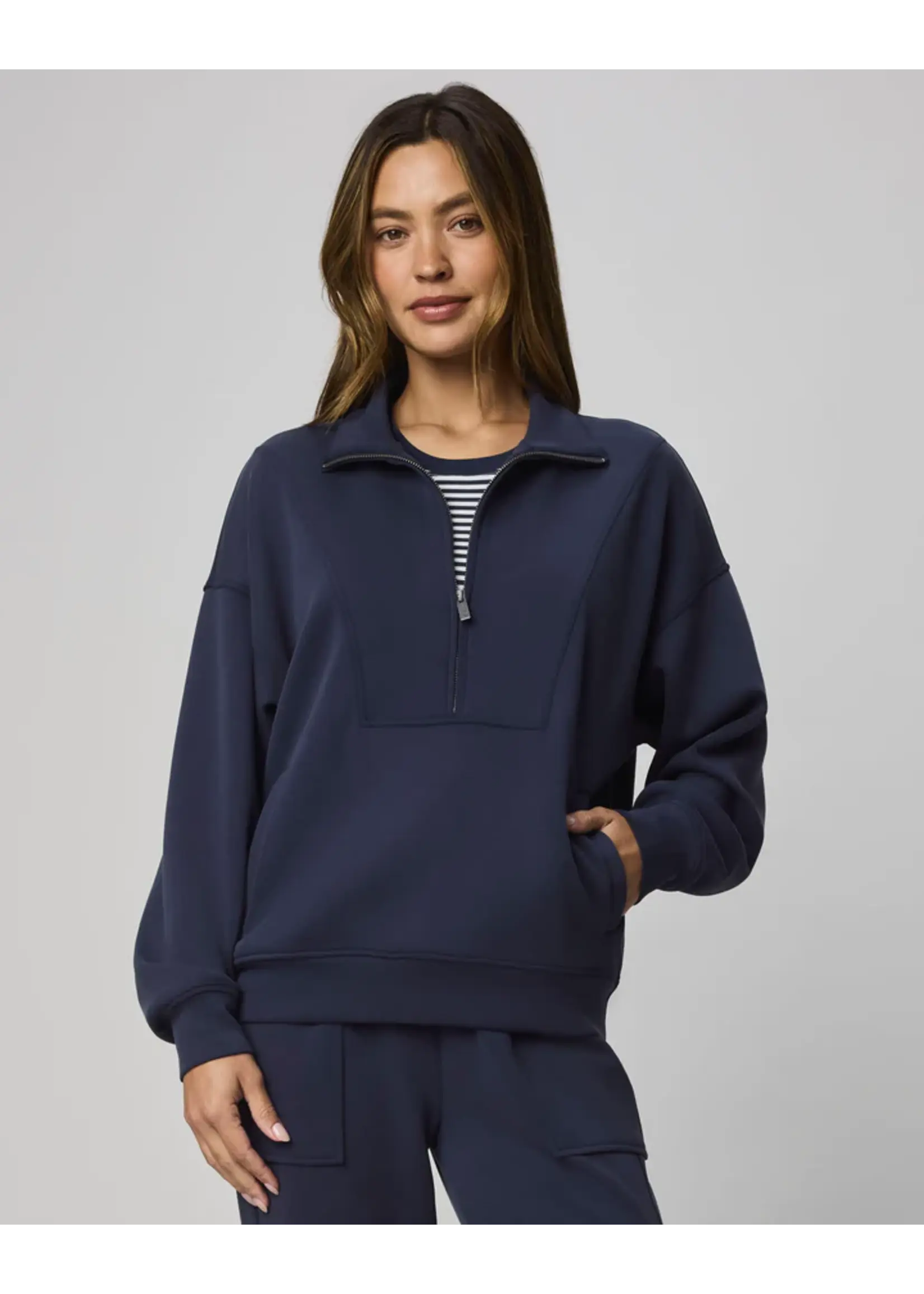Splendid Splendid - Scuba Soft Quarter-Zip Sweatshirt