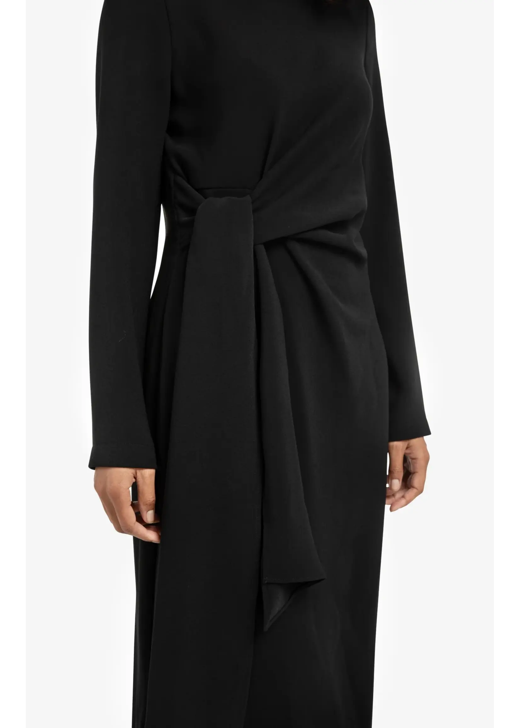 YAYA YAYA - Long Sleeve Dress With Knot