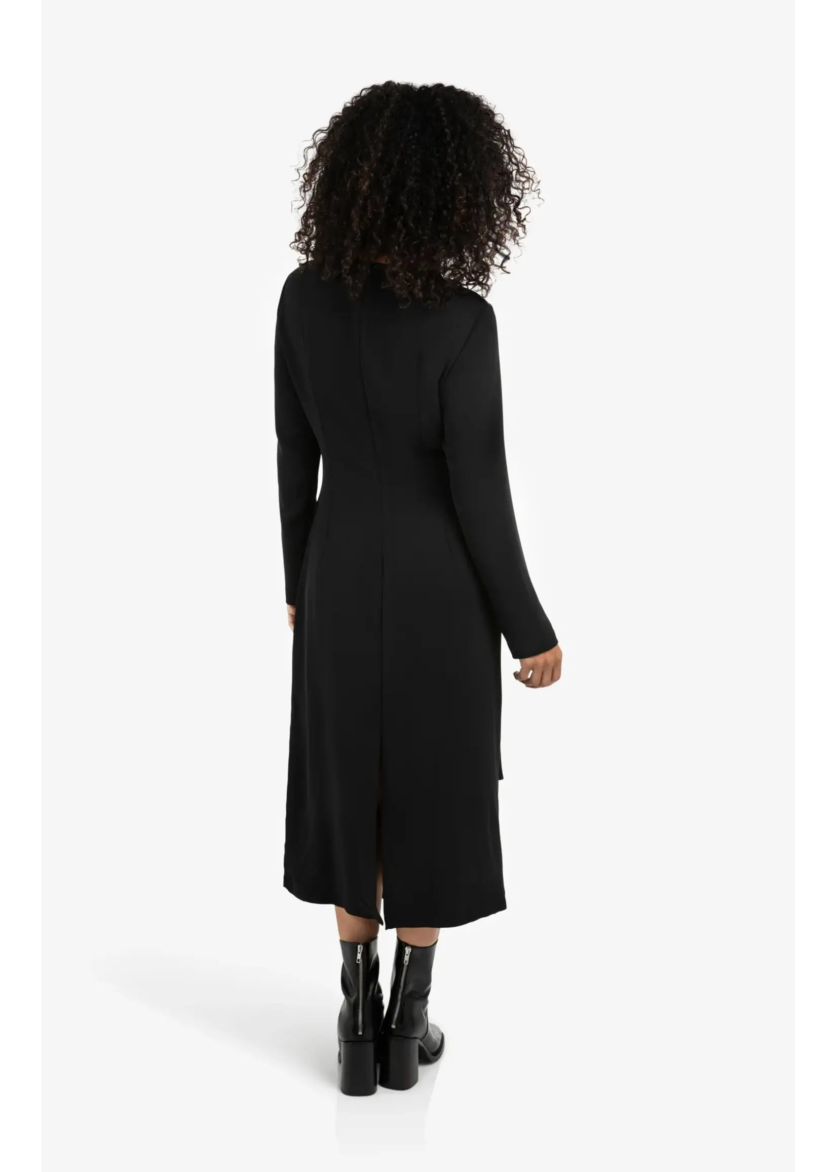 YAYA YAYA - Long Sleeve Dress With Knot