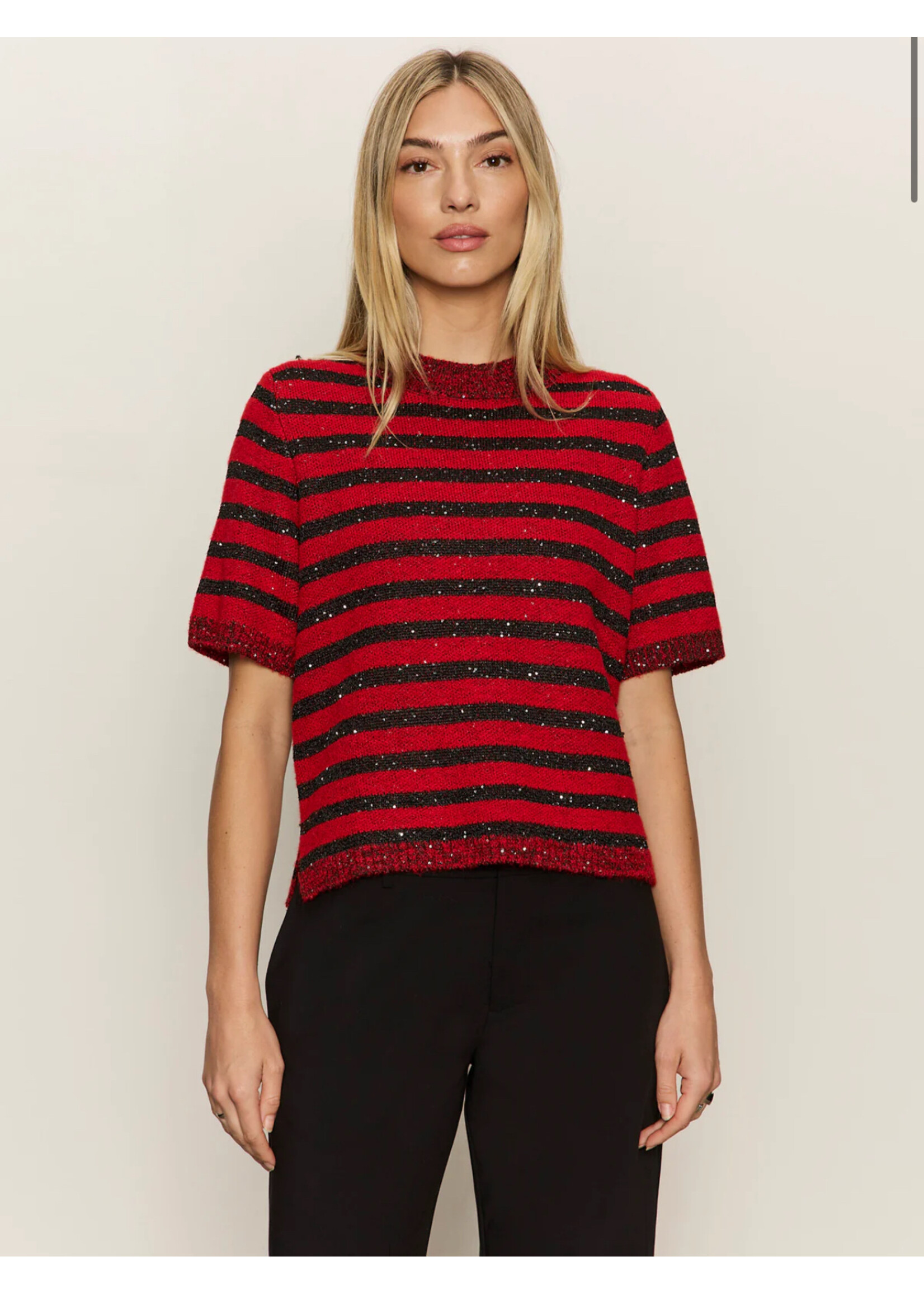 Sanctuary Sanctuary - Short Sleeve Shine Sweater Tee